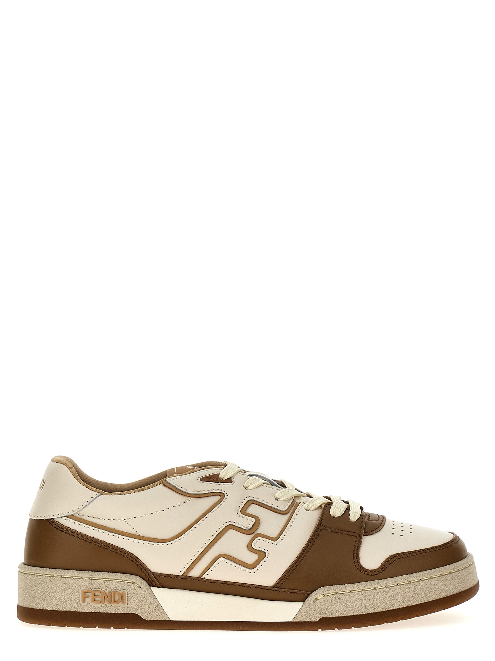 Fendi-Fendi Match Sneakers Marrone-Uomo