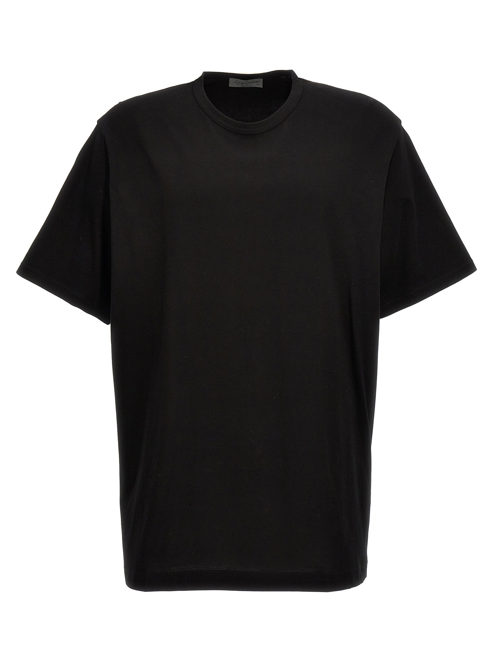 Yohji Yamamoto-Crew-Neck T Shirt Nero-Uomo