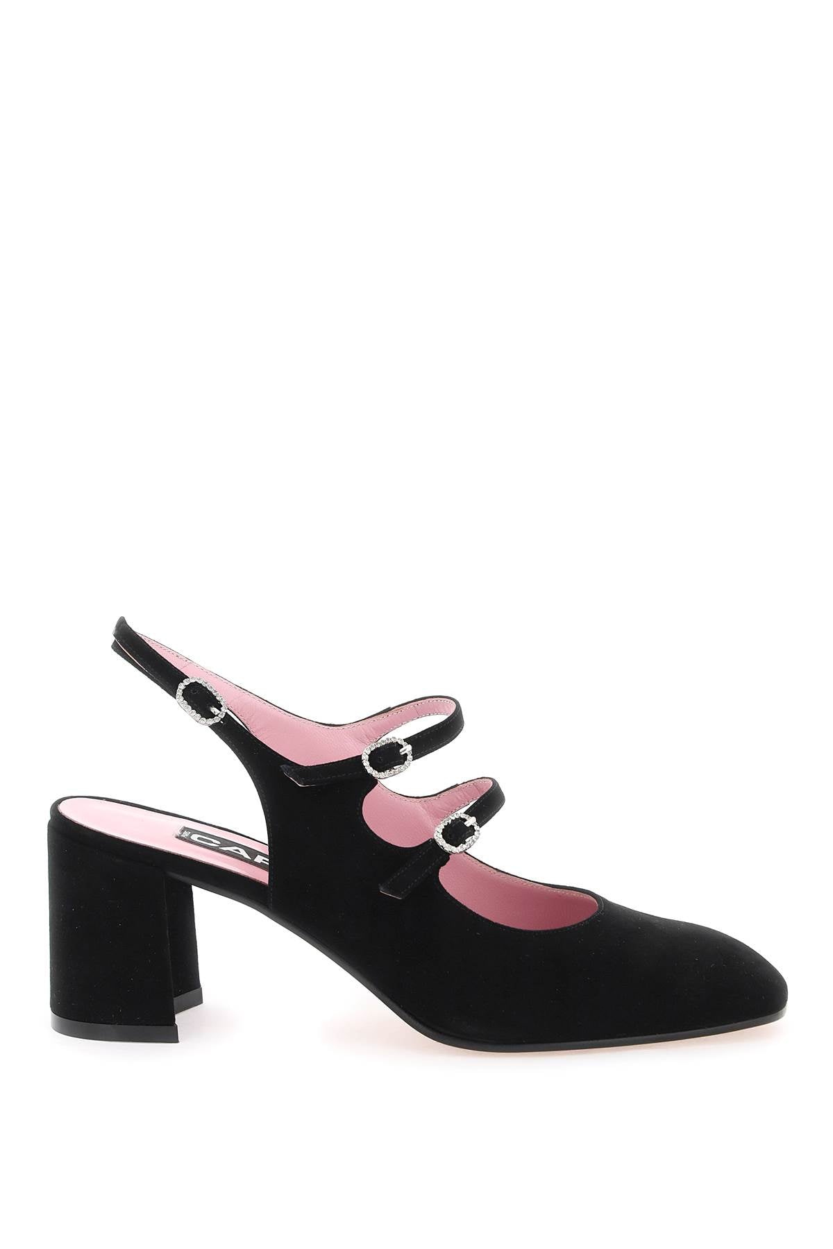 Carel-Mary Jane Slingback Banana In Pelle Scamosciata-Donna