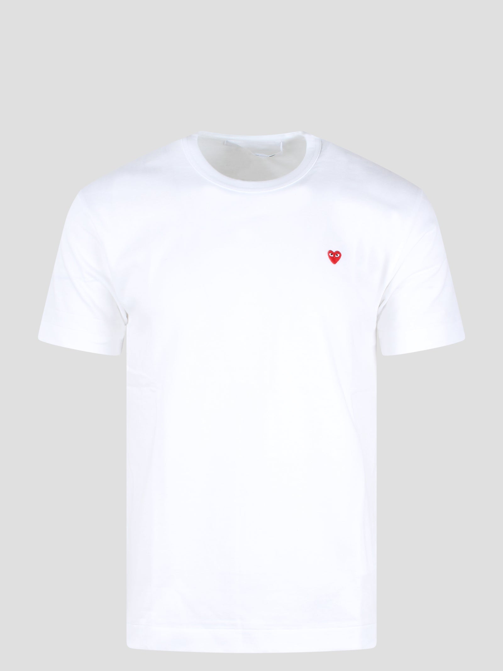 Comme Des Garçon Play-Mini eyes heart patch t-shirt-Uomo