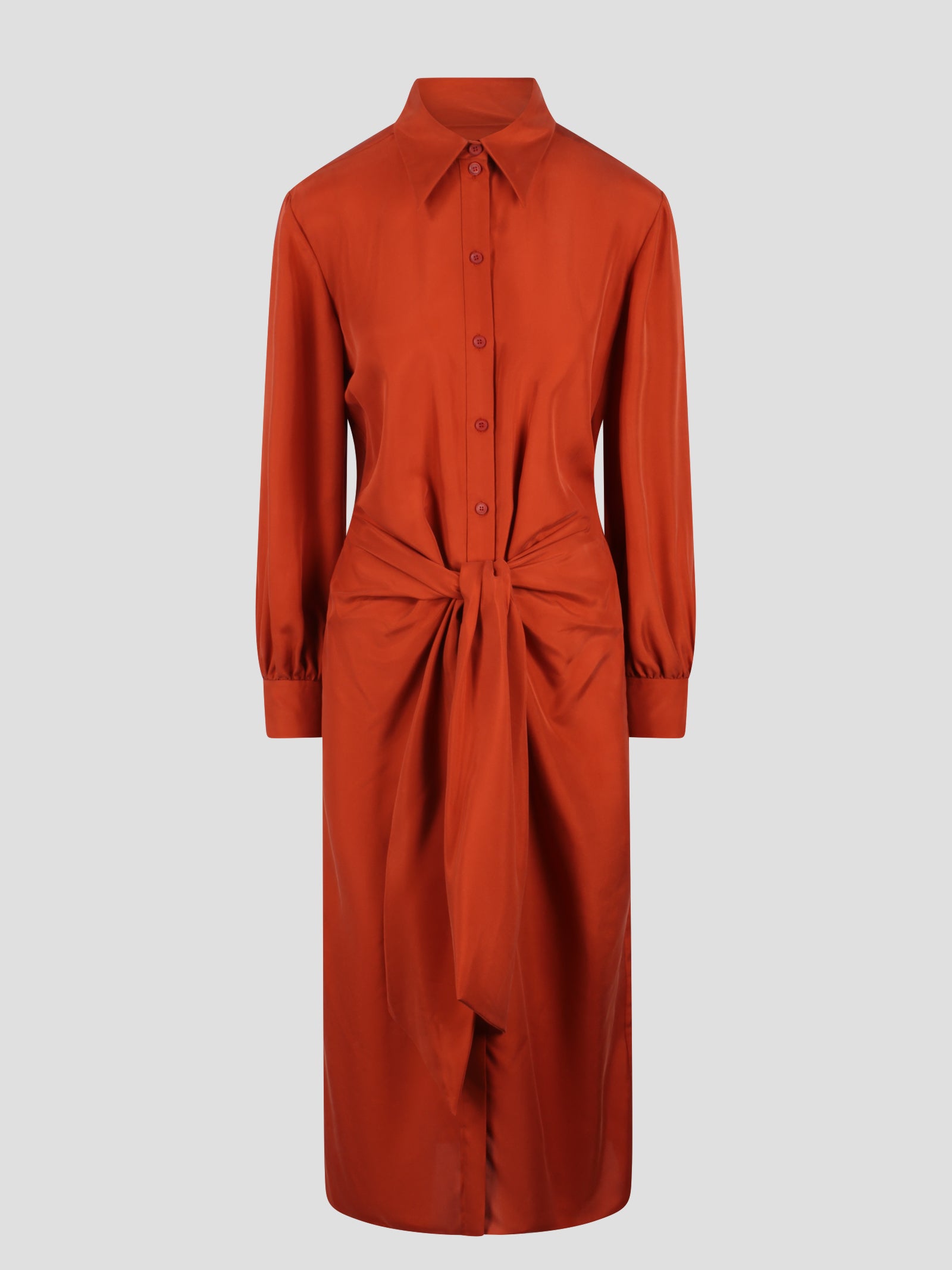 Alberta Ferretti-Silk shirt dress-Donna