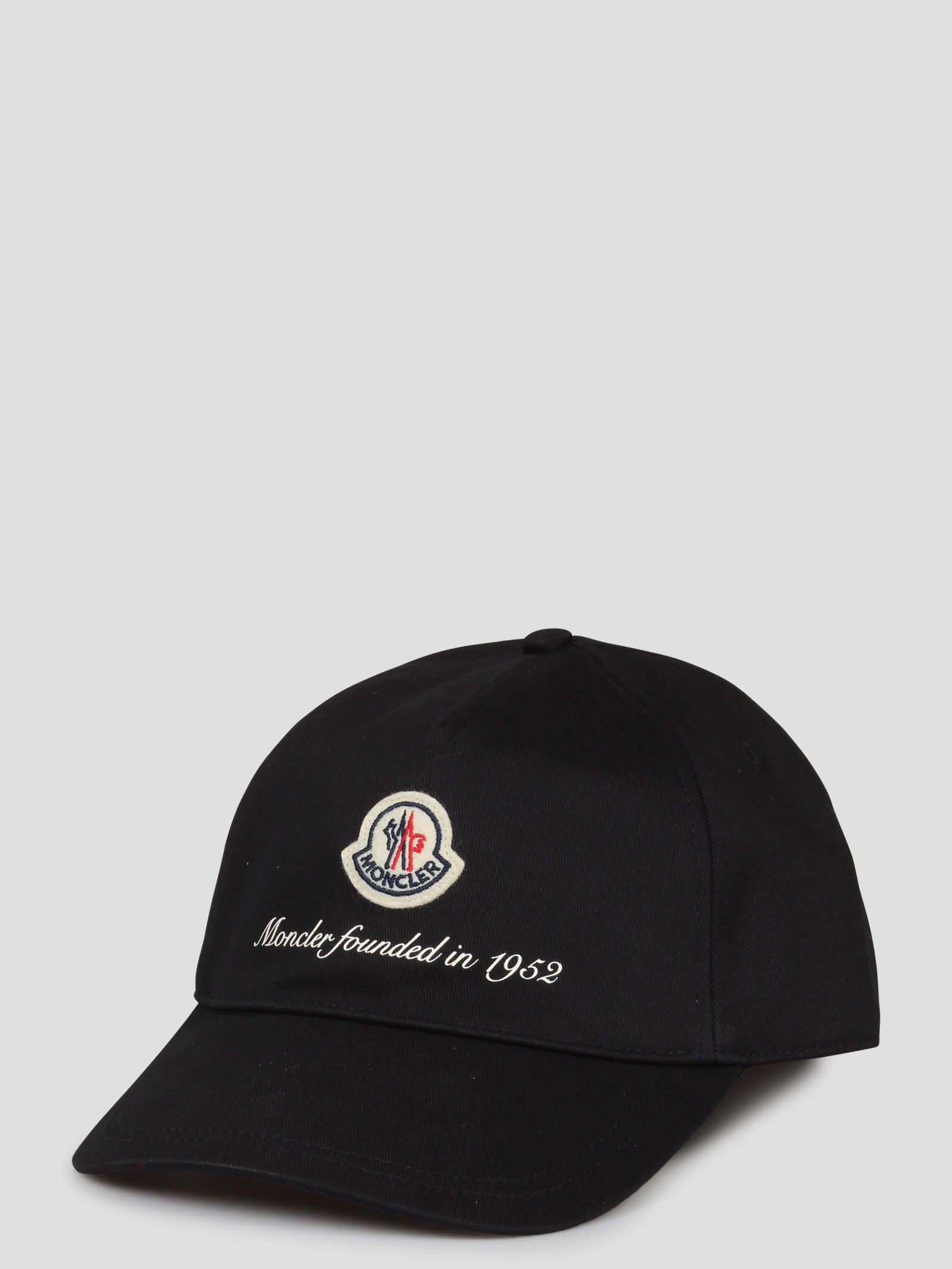 Moncler-Gabardine baseball cap-Uomo