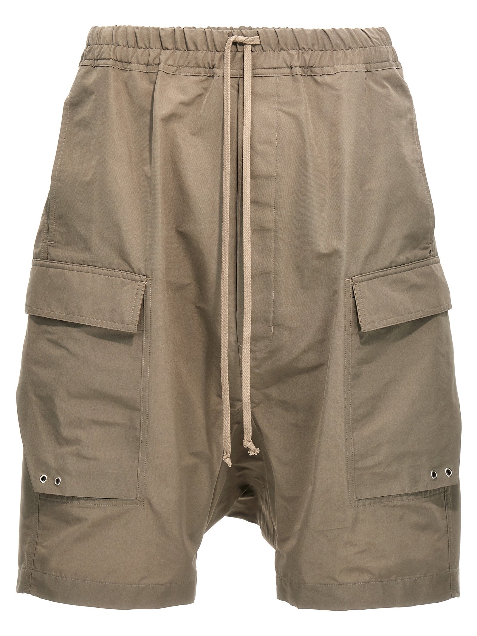 Rick Owens-Cargo Pods Bermuda, Short Beige-Uomo