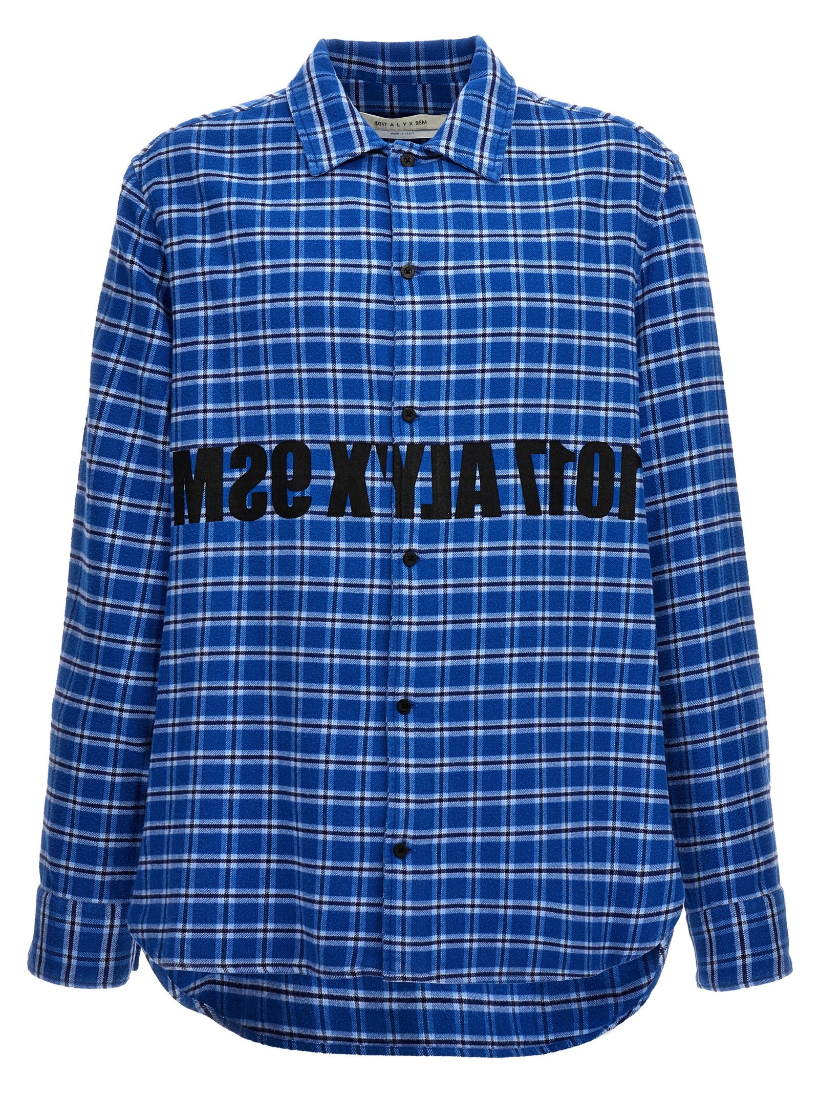 1017 Alyx 9 Sm-Graphic Flannel Camicie Celeste-Uomo