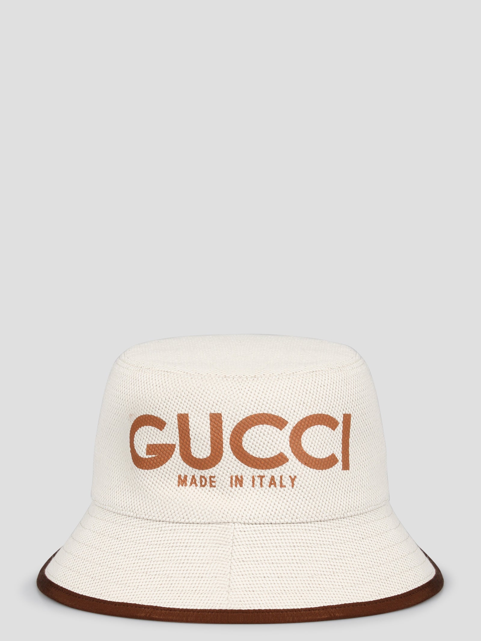 Gucci-Gucci print bucket hat-Donna