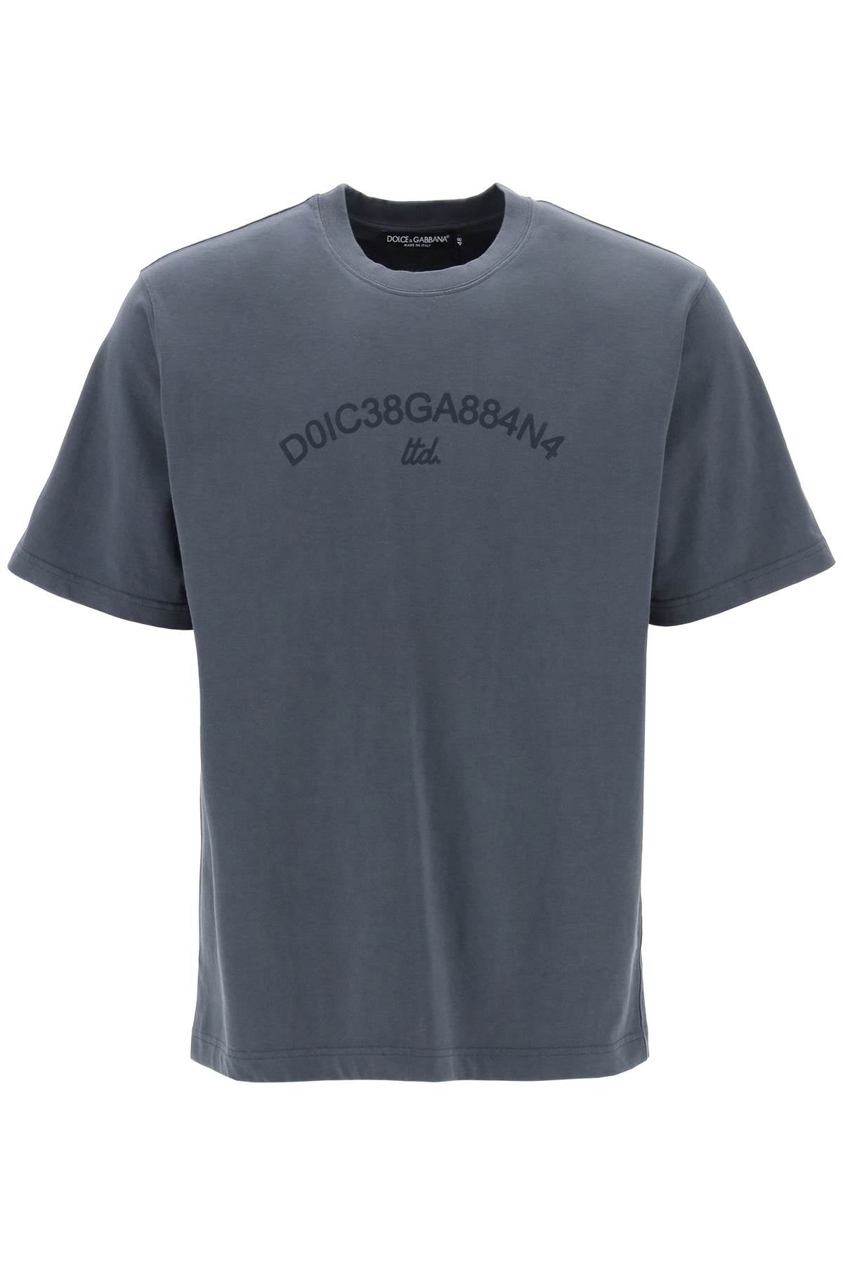 Dolce & Gabbana-T Shirt In Cotone Con Stampa Logo-Uomo