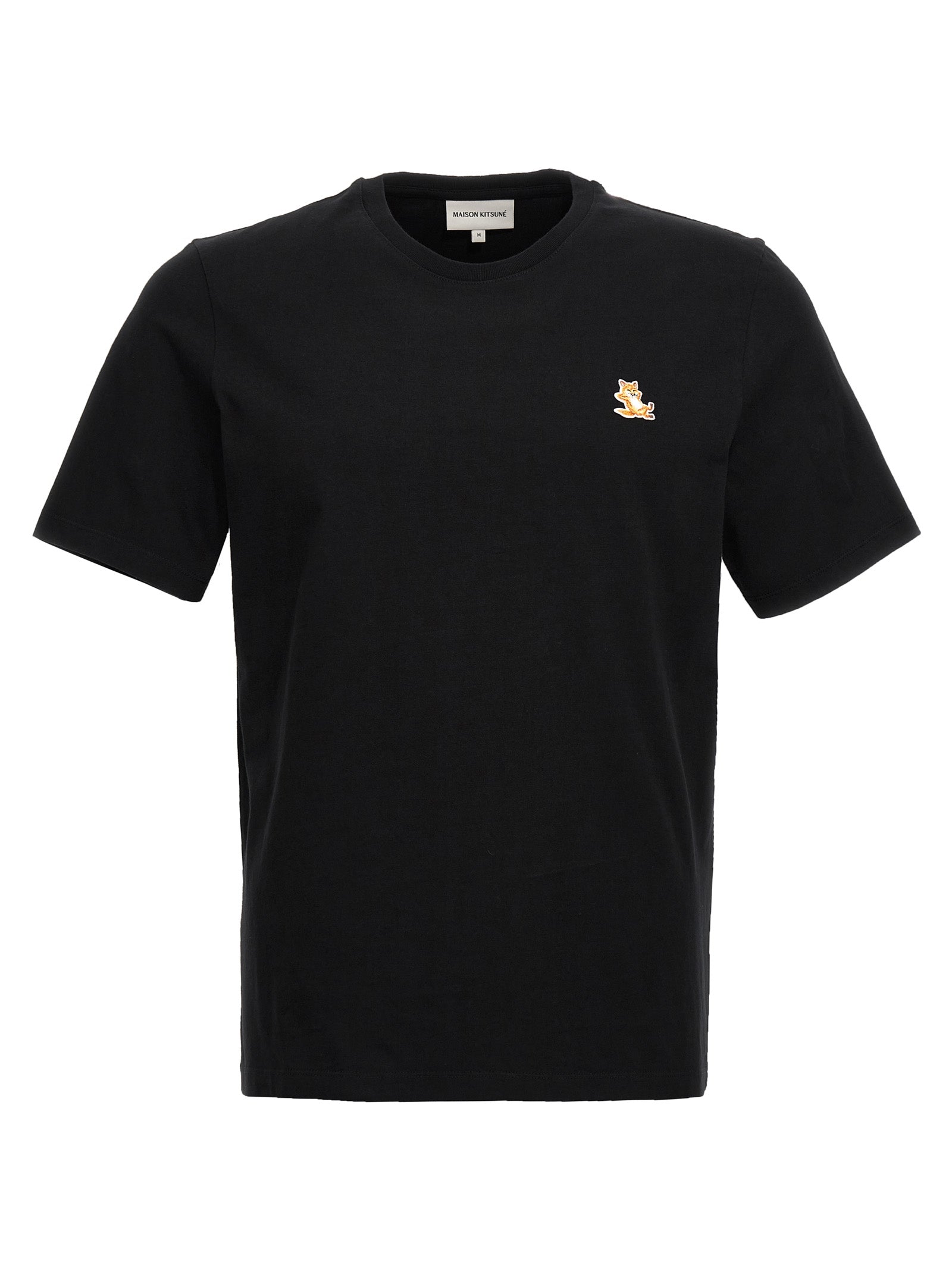 Maison Kitsune-Chillax Fox T Shirt Nero-Uomo