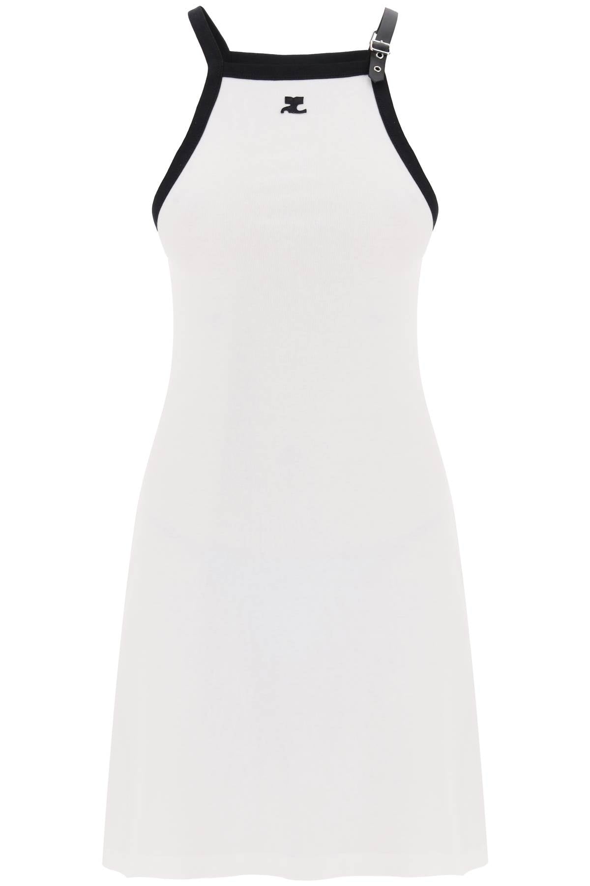 Courreges-Mini Abito In Jersey Bicolor-Donna