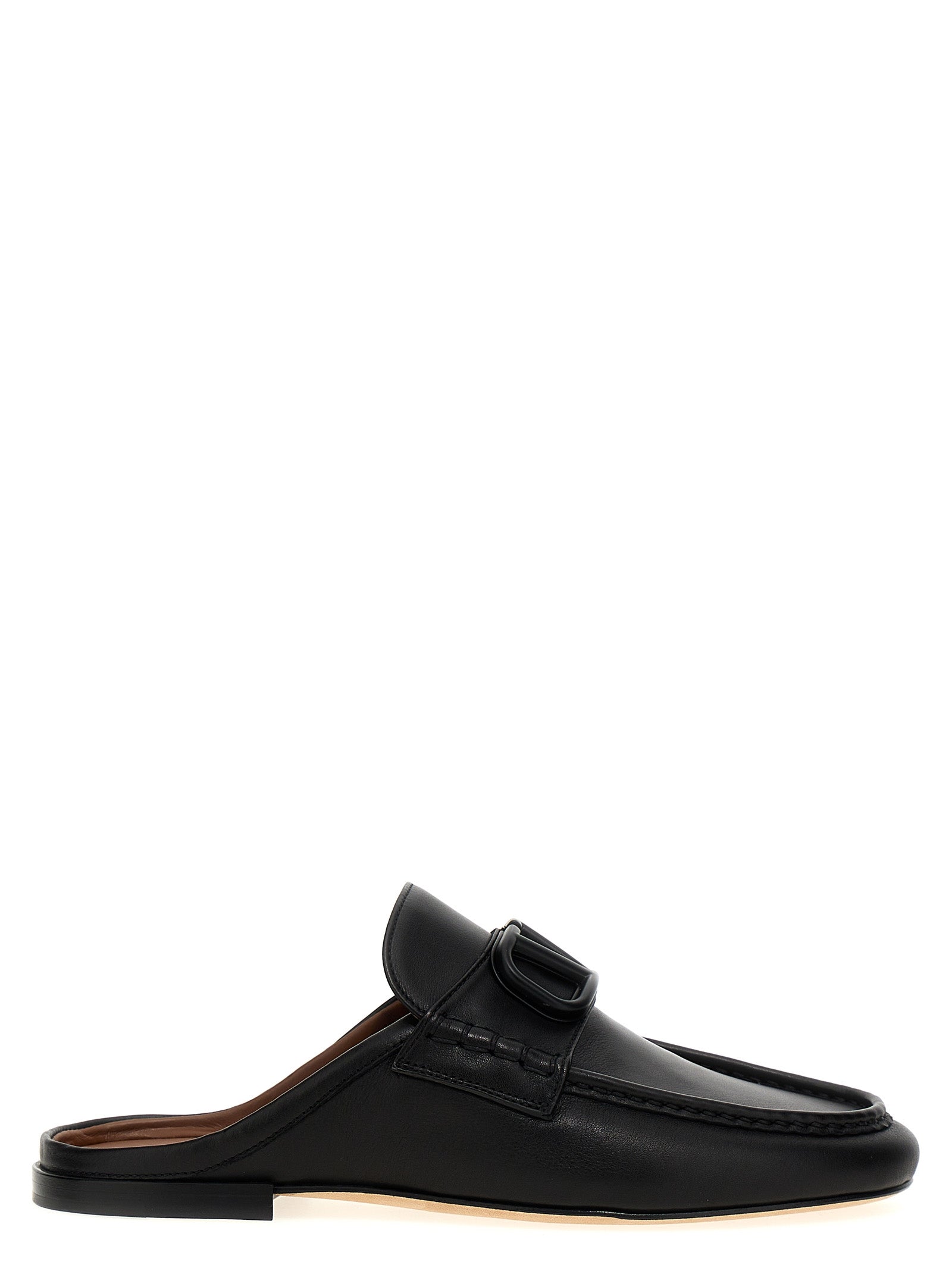 Valentino Garavani-Vlogo Signature Flat Shoes Nero-Uomo