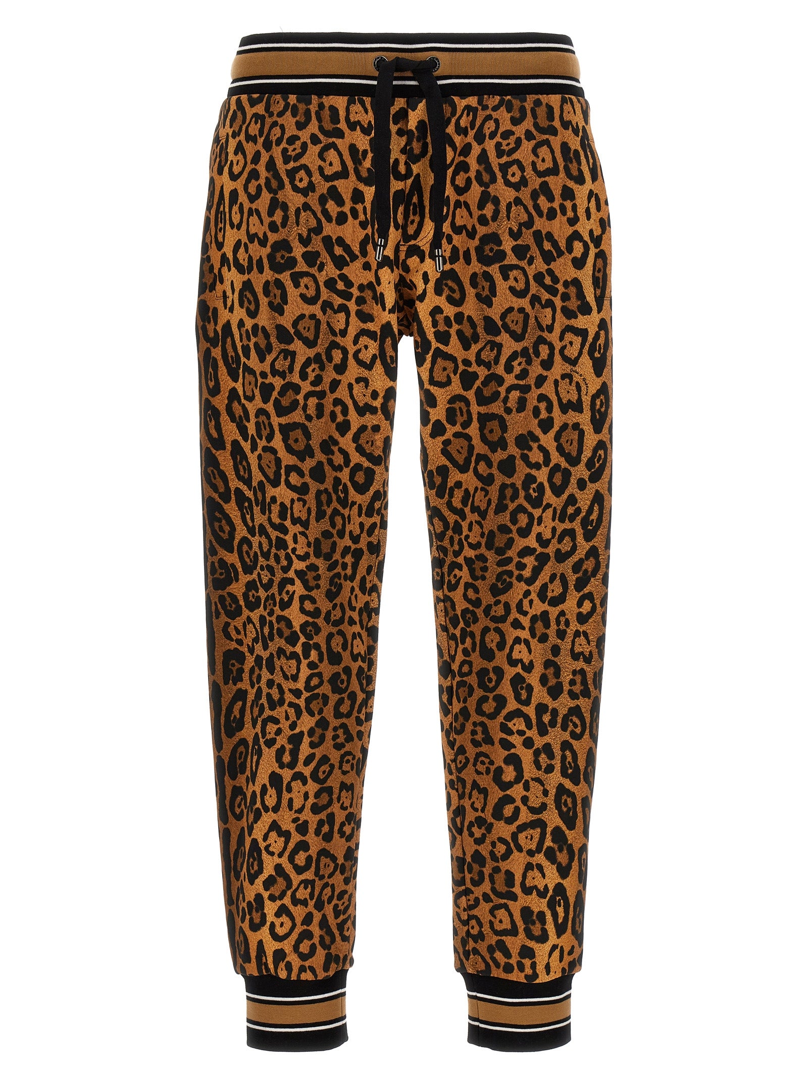 Dolce & Gabbana-Animalier Joggers Pantaloni Multicolor-Uomo