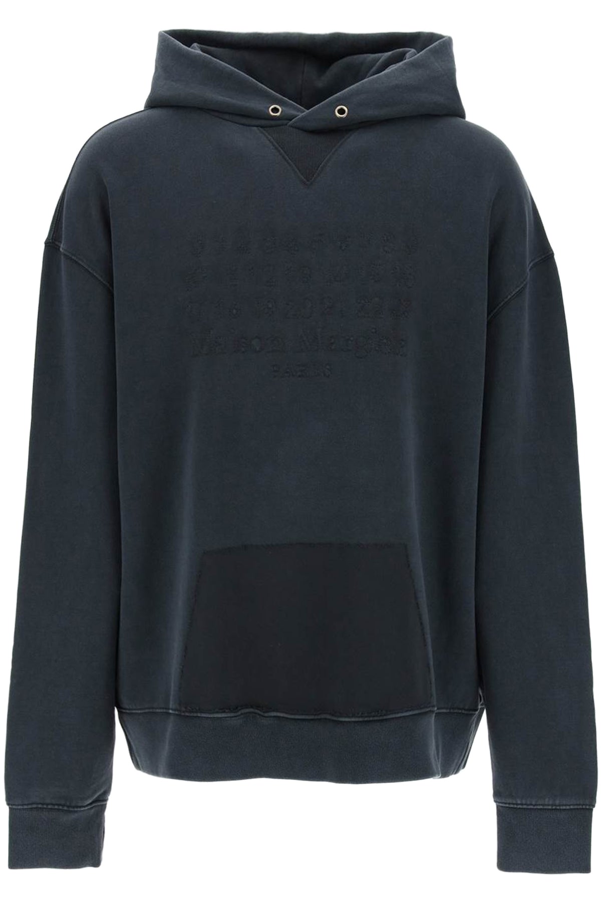 Maison Margiela-Felpa Con Cappuccio Con Logo Inverso-Uomo