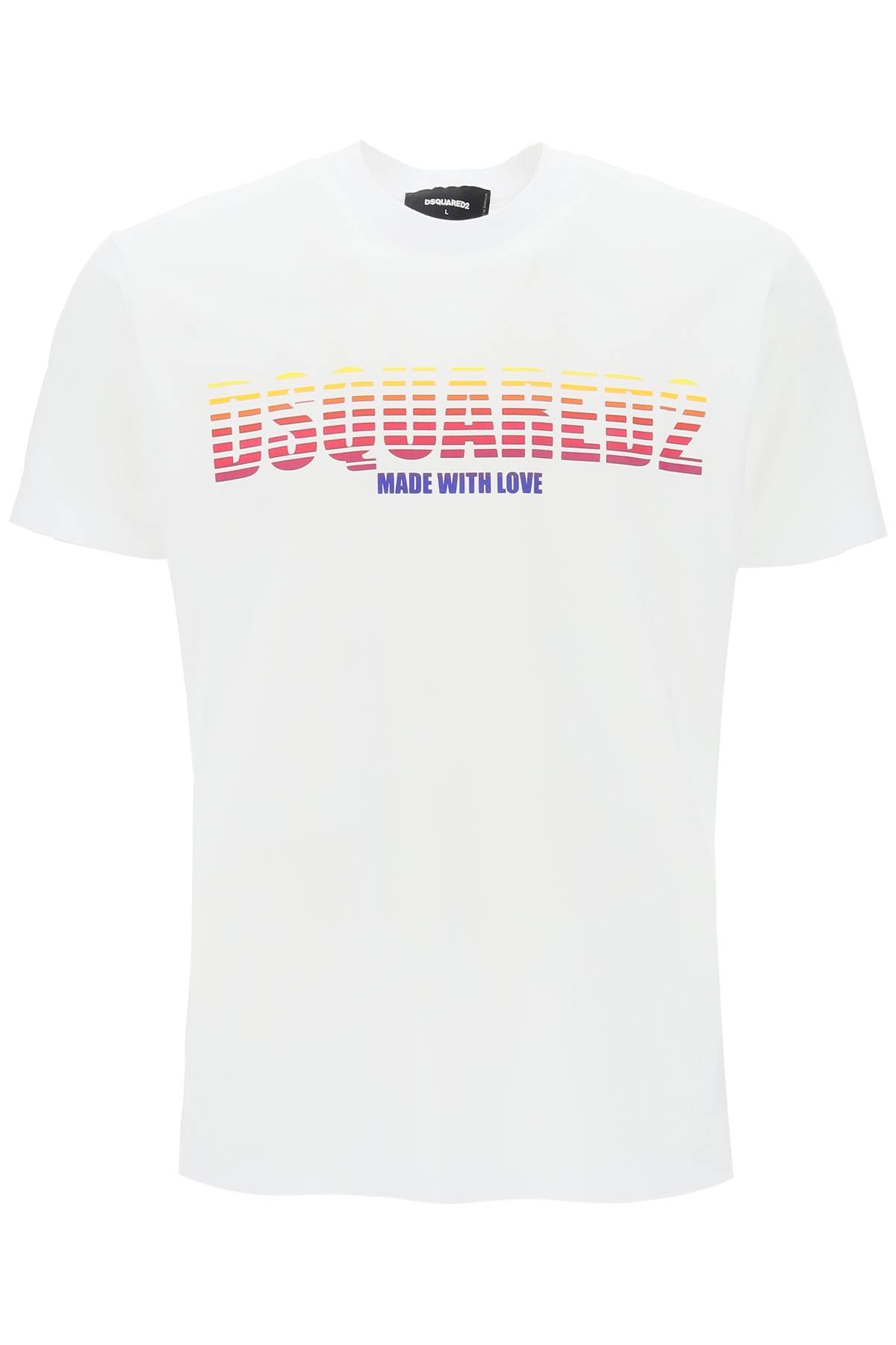 Dsquared2-T Shirt Girocollo Con Stampa-Uomo