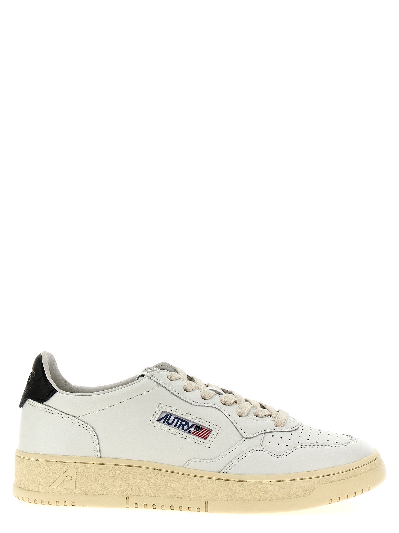 Autry-Medalist Sneakers Bianco/Nero-Uomo