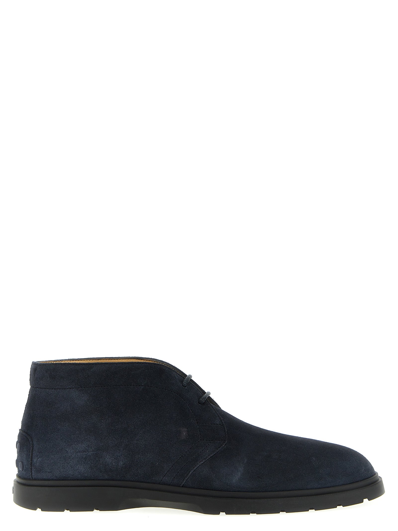 Tod'S-Suede Boots Stivali E Stivaletti Blu-Uomo