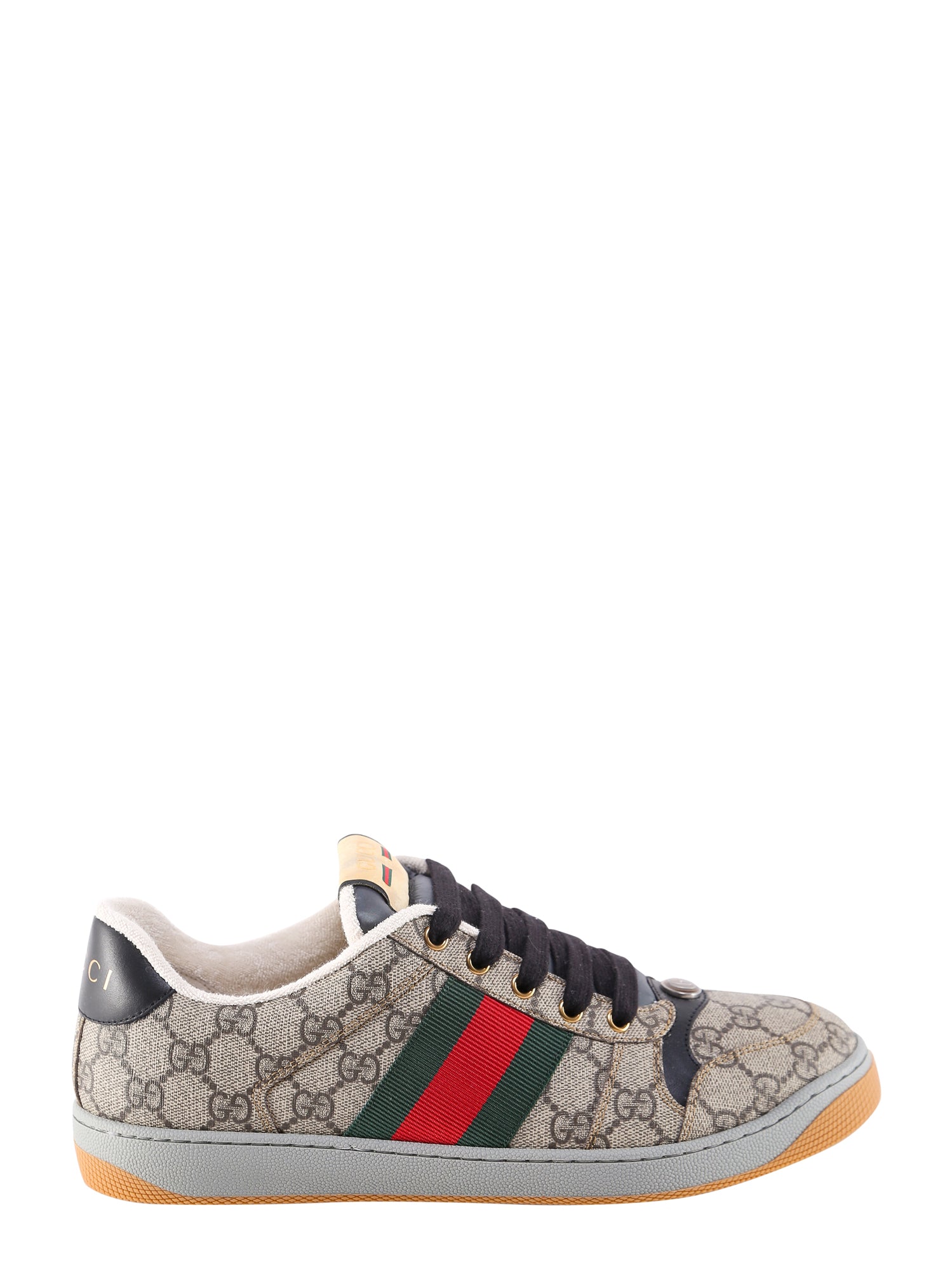 Gucci-Sneakers Screener in Tessuto GG Supreme e pelle-Uomo