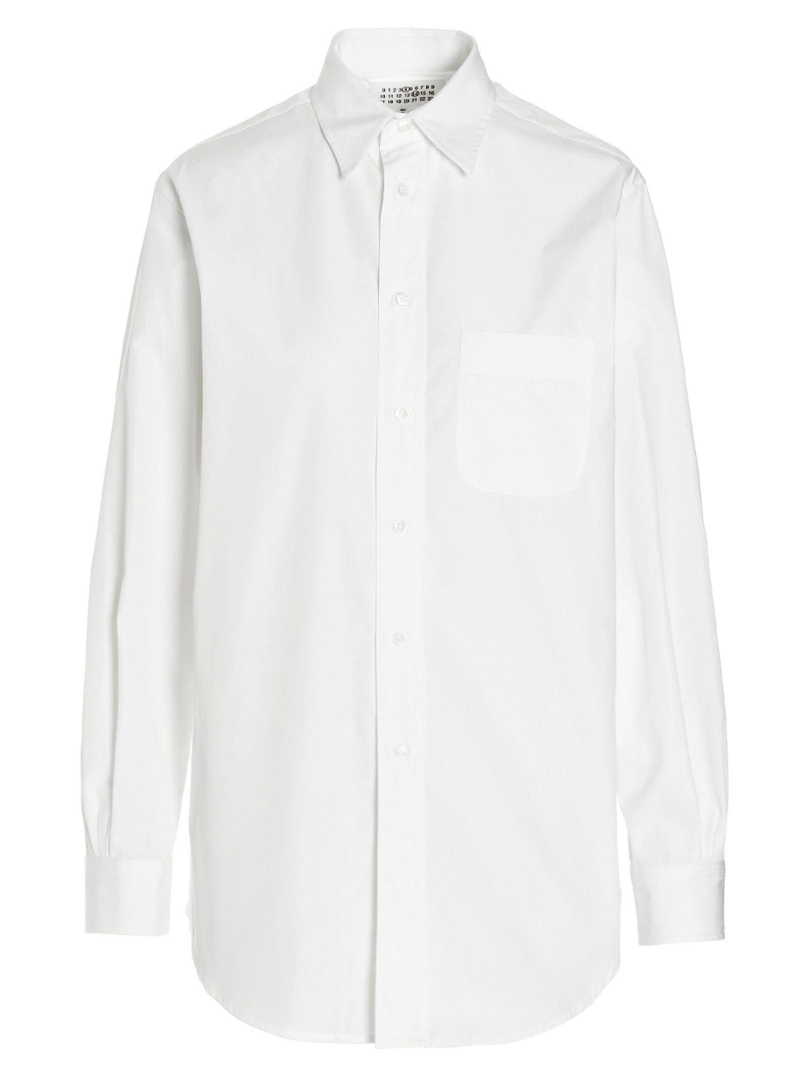 Maison Margiela-Poplin Shirt Camicie Bianco-Donna