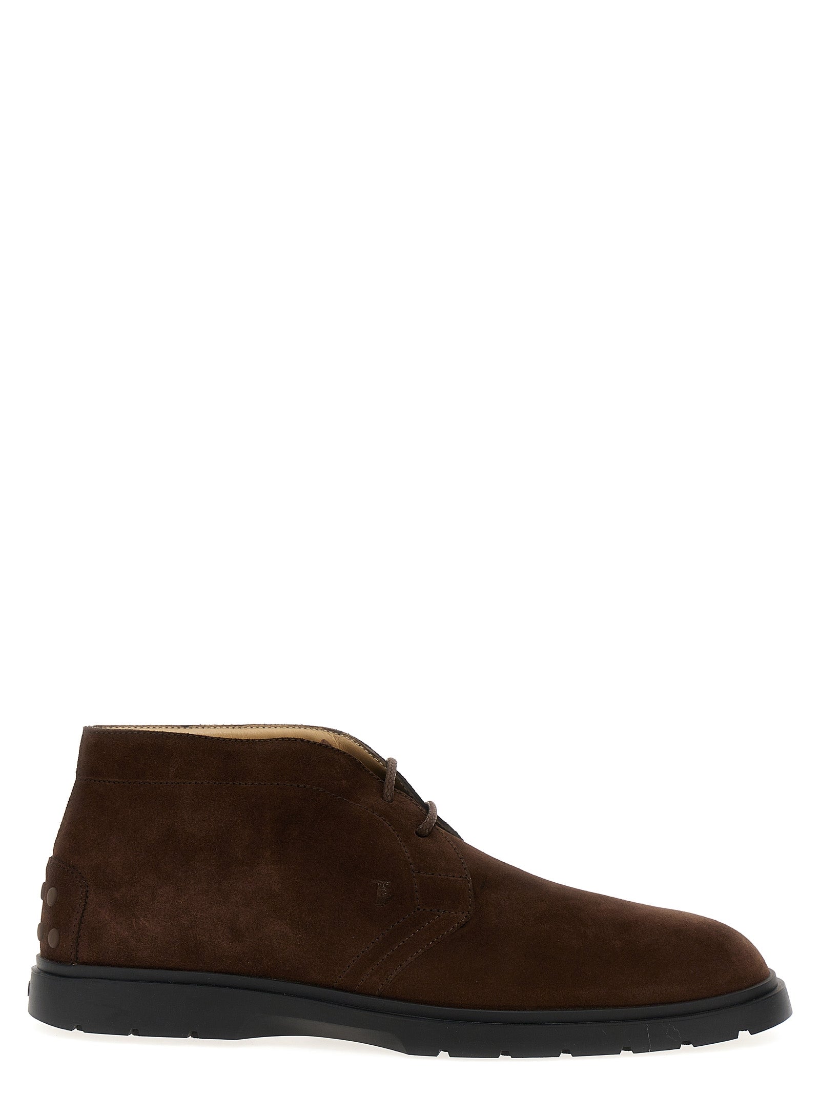 Tod'S-Suede Boots Stivali E Stivaletti Marrone-Uomo