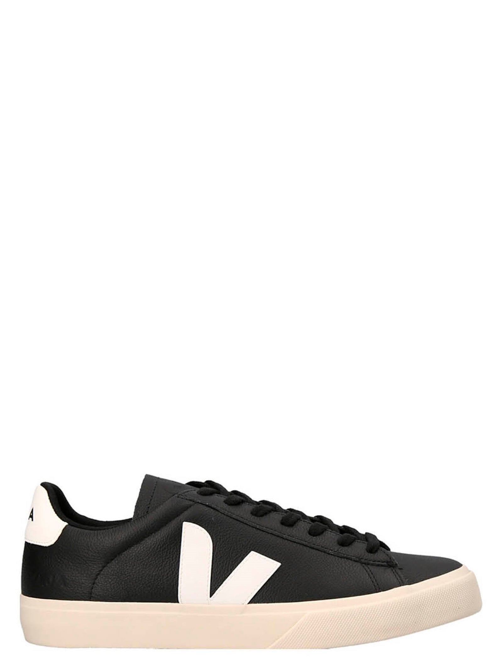 Veja-Campo Sneakers Bianco/Nero-Donna