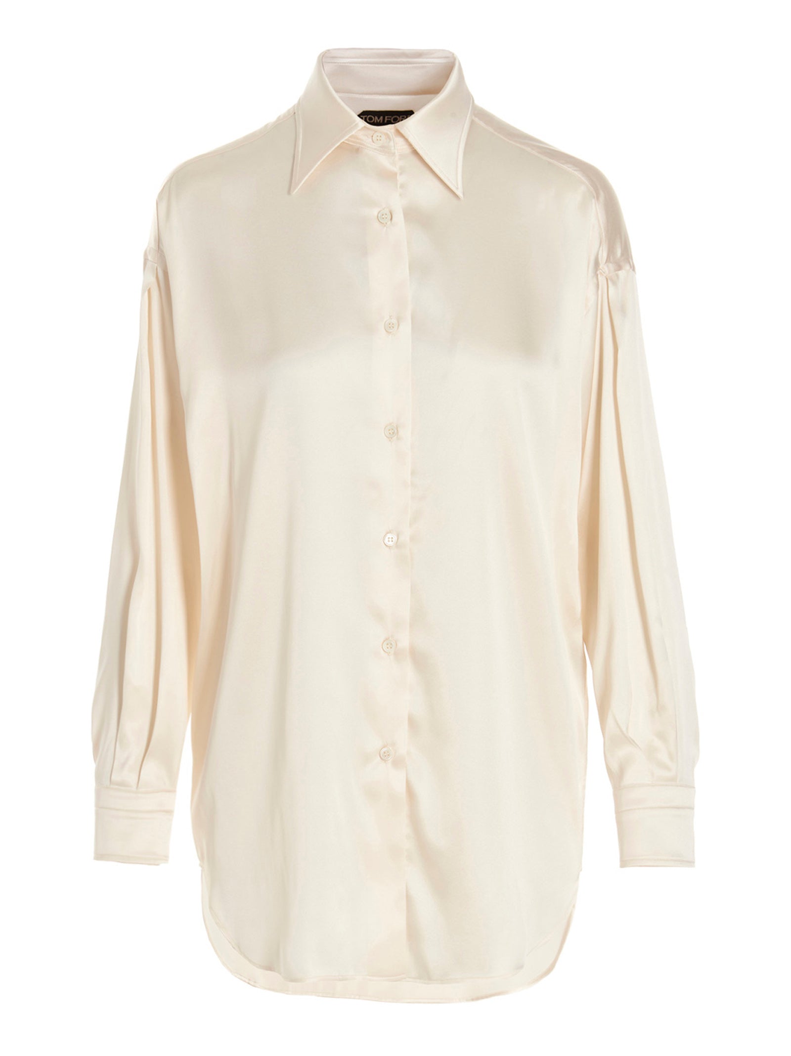 Tom Ford-Silk Satin Shirt Camicie Bianco-Donna