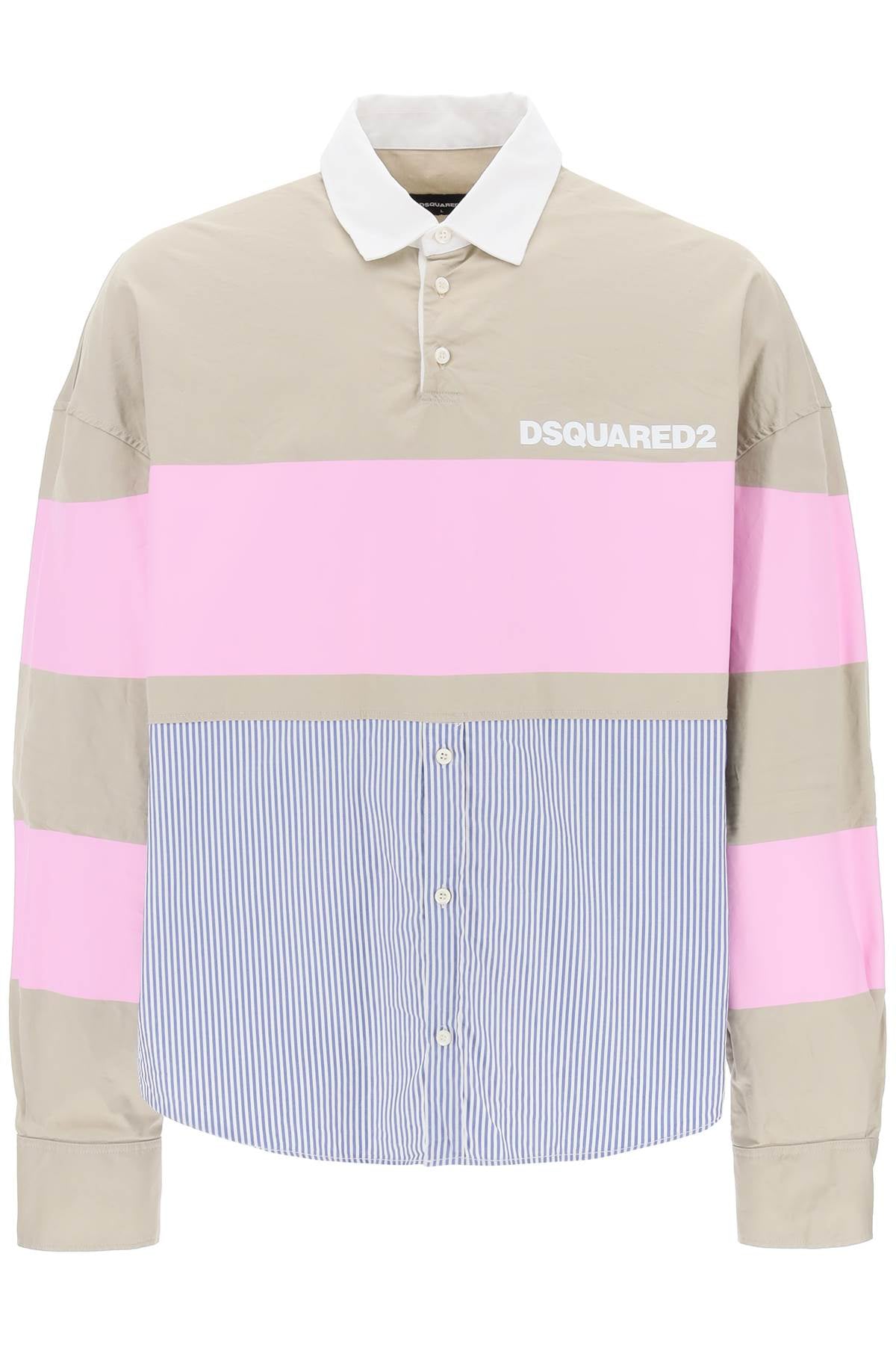 Dsquared2-Camicia Ibrida Oversize-Uomo