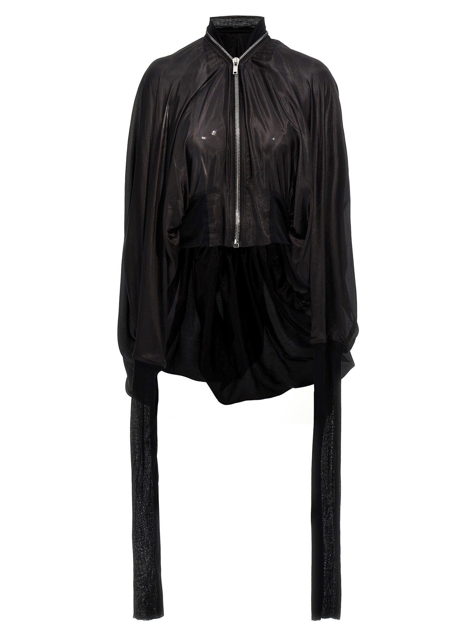 Rick Owens-Bubble Batwing Flight Giacche Nero-Uomo