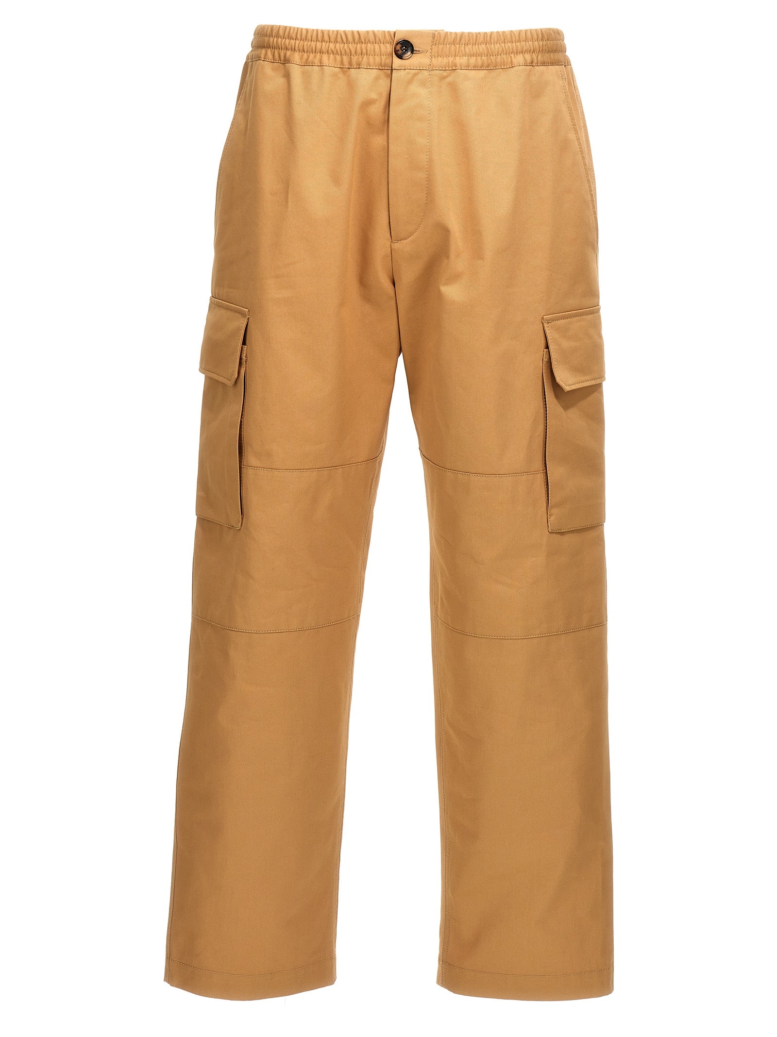 Marni-Gabardine Cargo Pantaloni Beige-Uomo