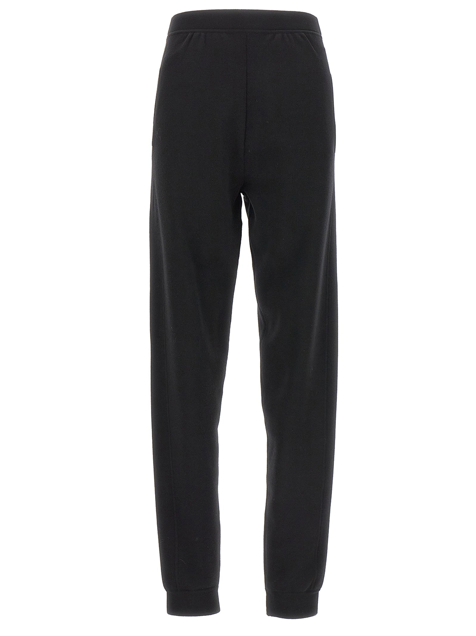 Saint Laurent-Wool Joggers Pantaloni Nero-Donna