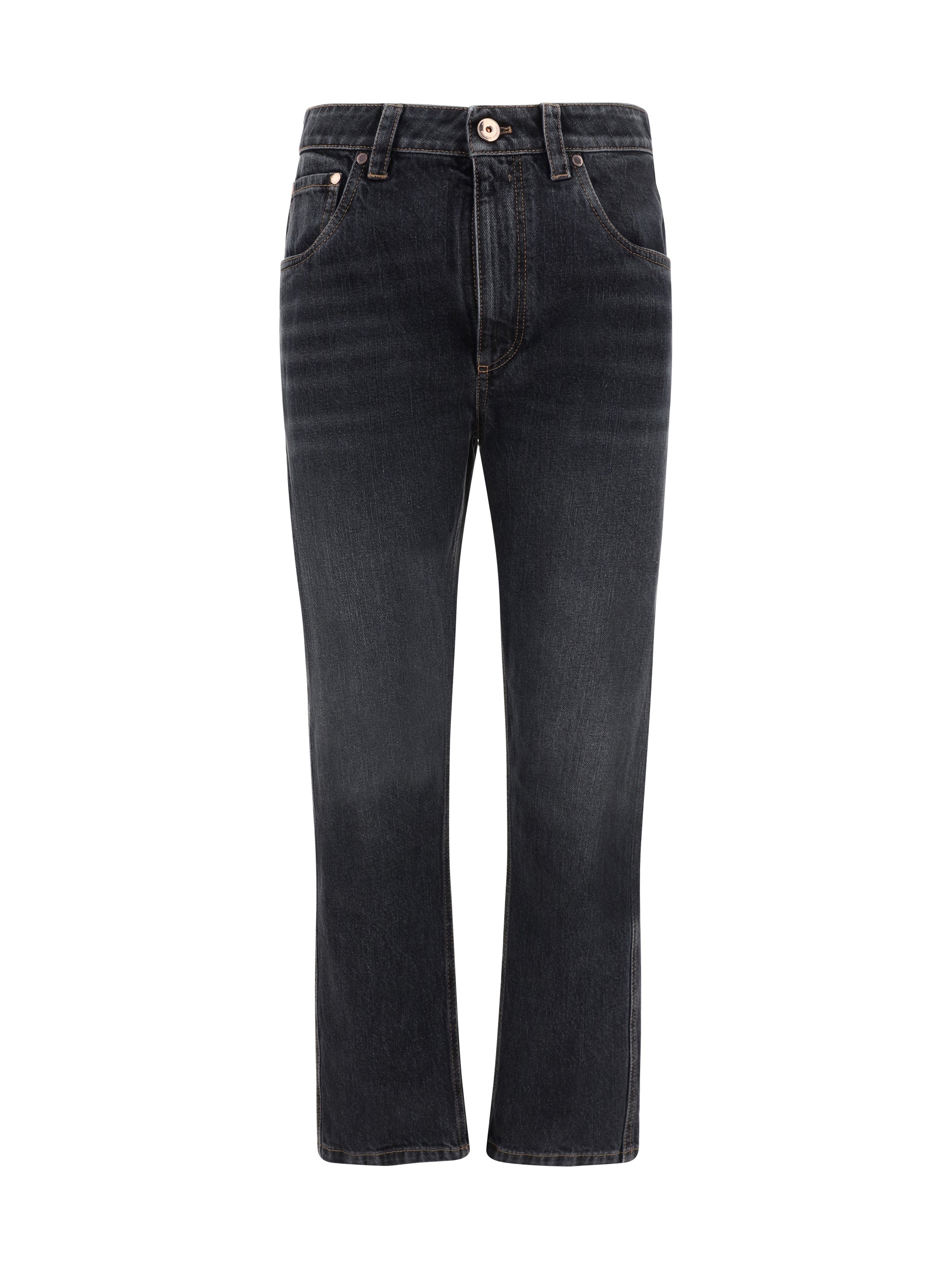 Brunello Cucinelli-Pantaloni Denim-Donna