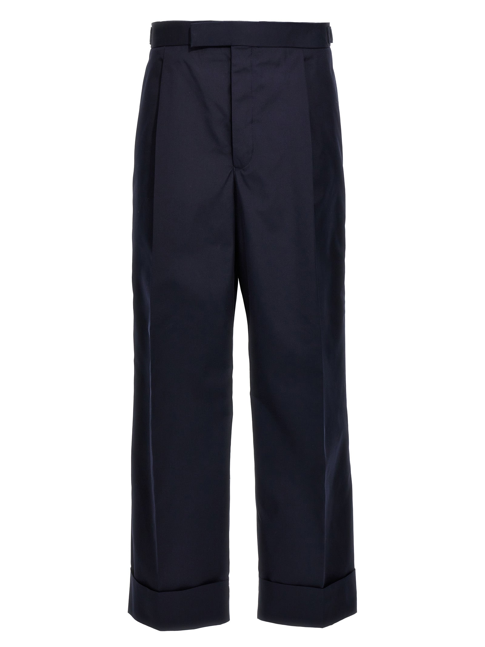 Thom Browne-Fit 5 Pantaloni Blu-Uomo