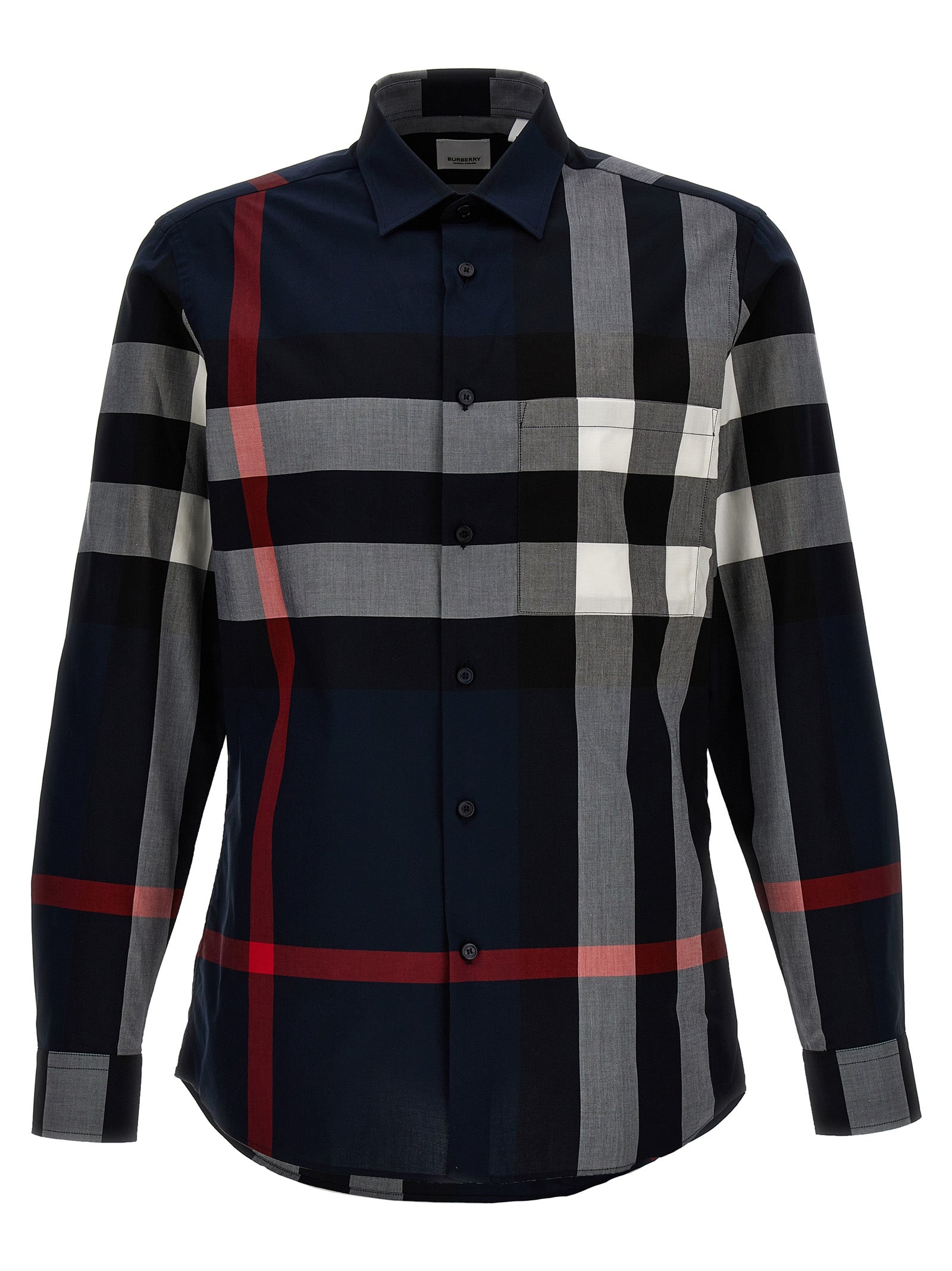 Burberry-Summerton Camicie Blu-Uomo