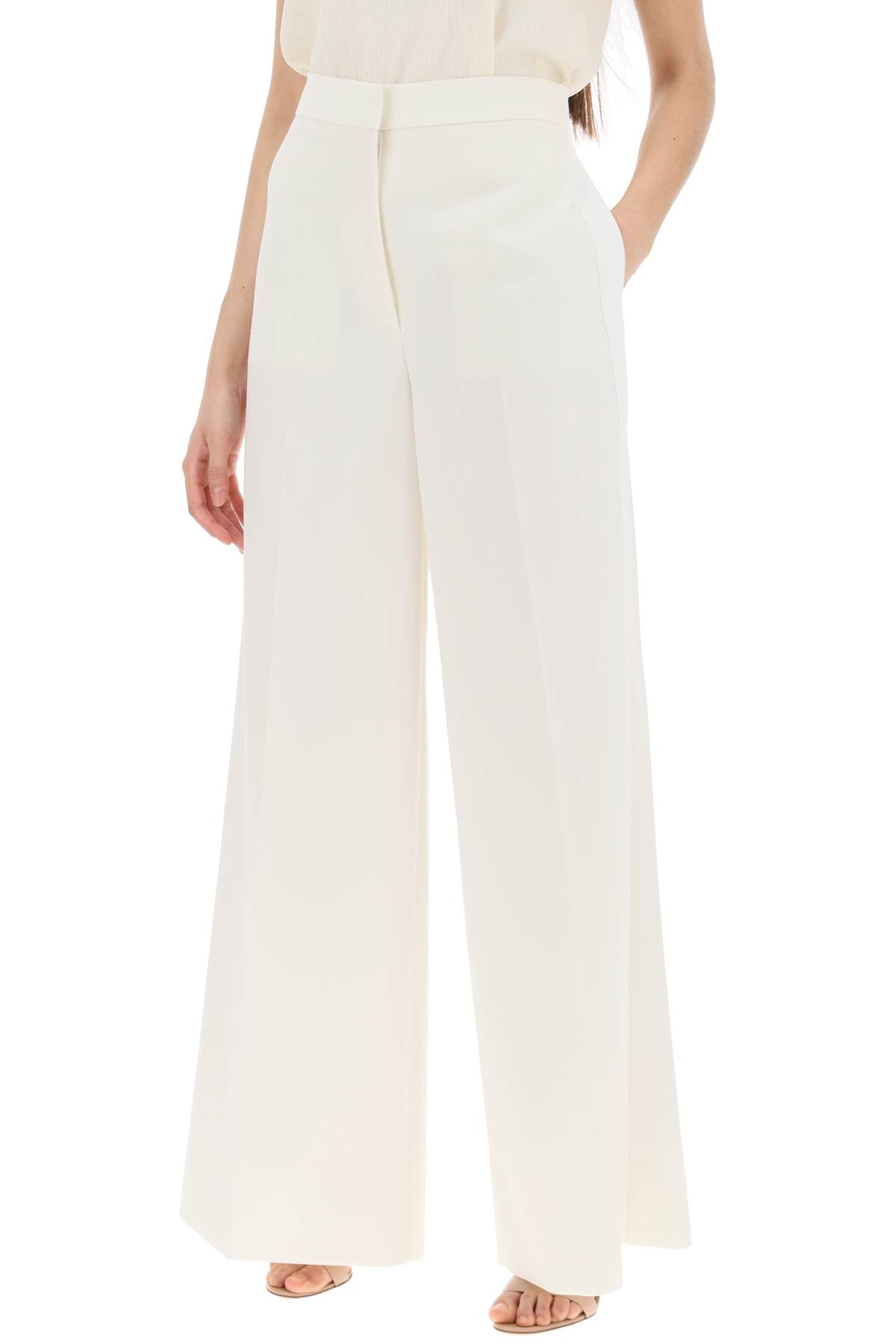 Stella Mc Cartney-Pantaloni Sartoriali In Lana-Donna