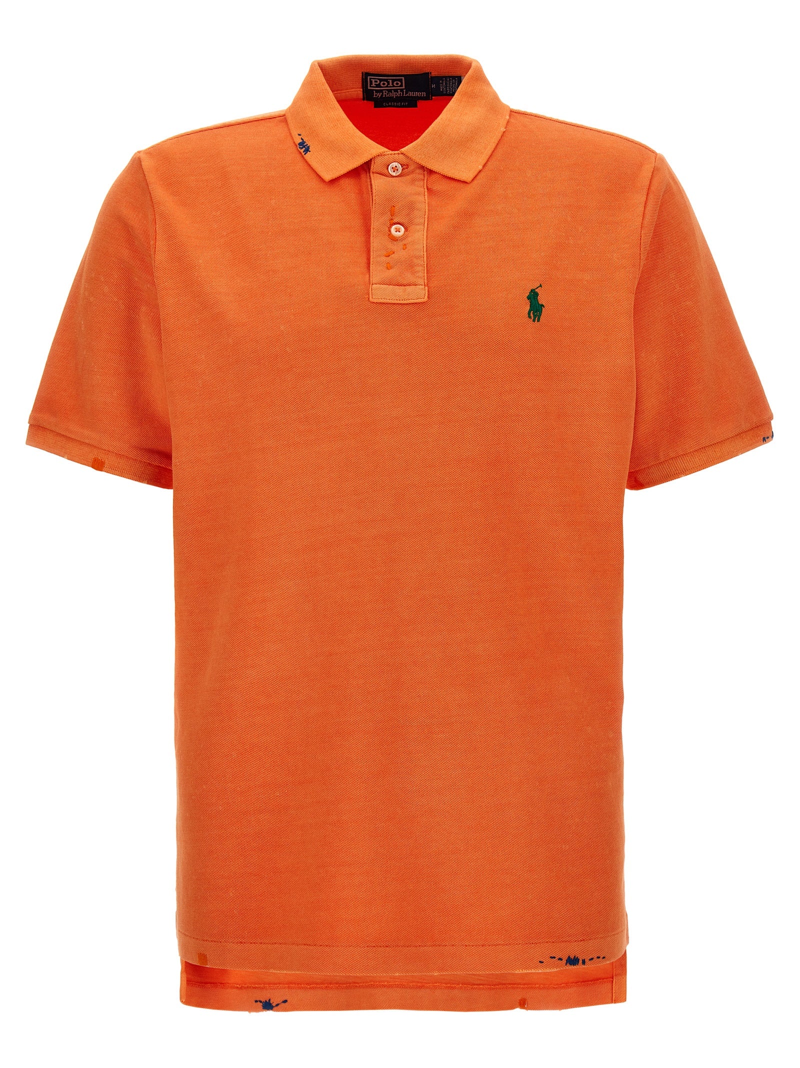 Polo Ralph Lauren-Logo Embroidery Shirt Polo Arancione-Uomo