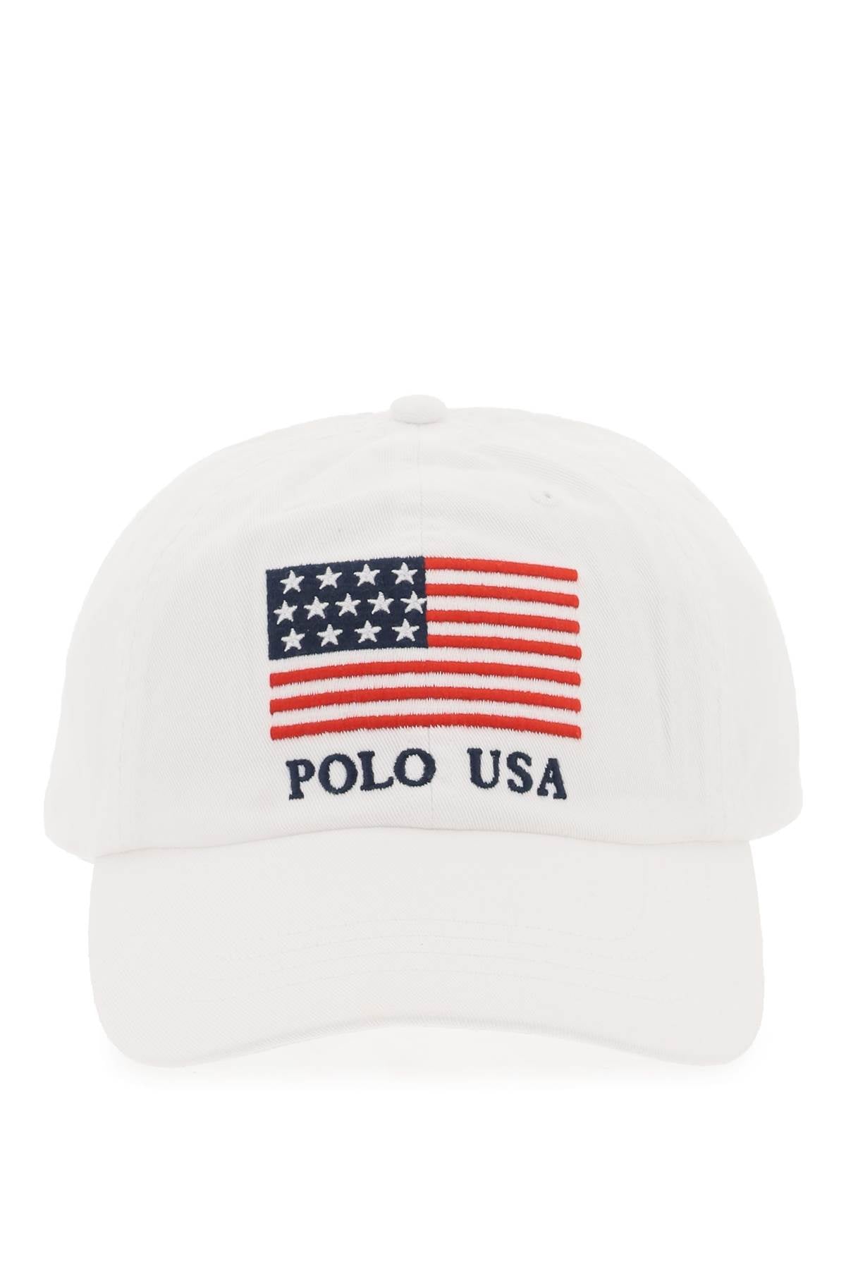 Polo Ralph Lauren-Cappello Baseball In Twill Con Bandiera Ricamata-Donna