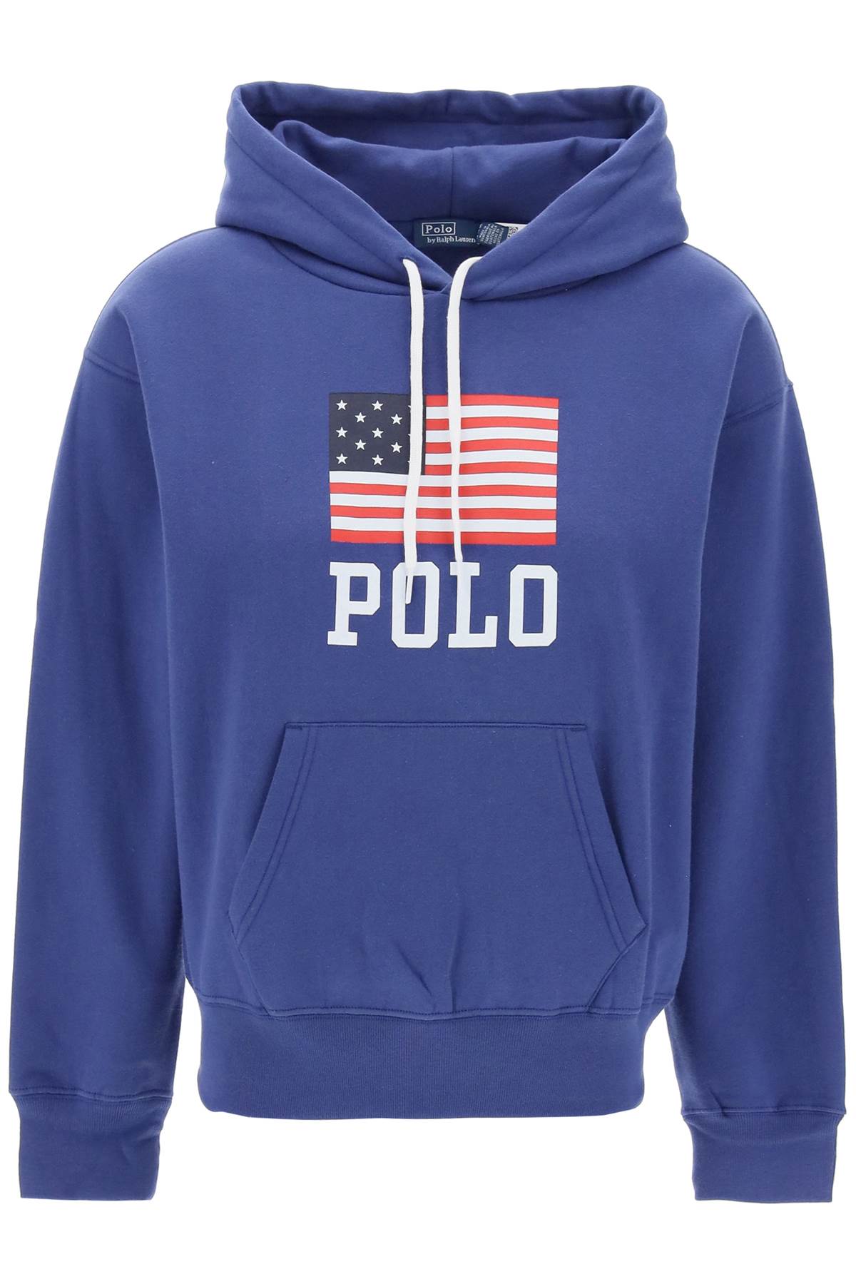 Polo Ralph Lauren-Felpa Con Cappuccio E Stampa Bandiera-Donna