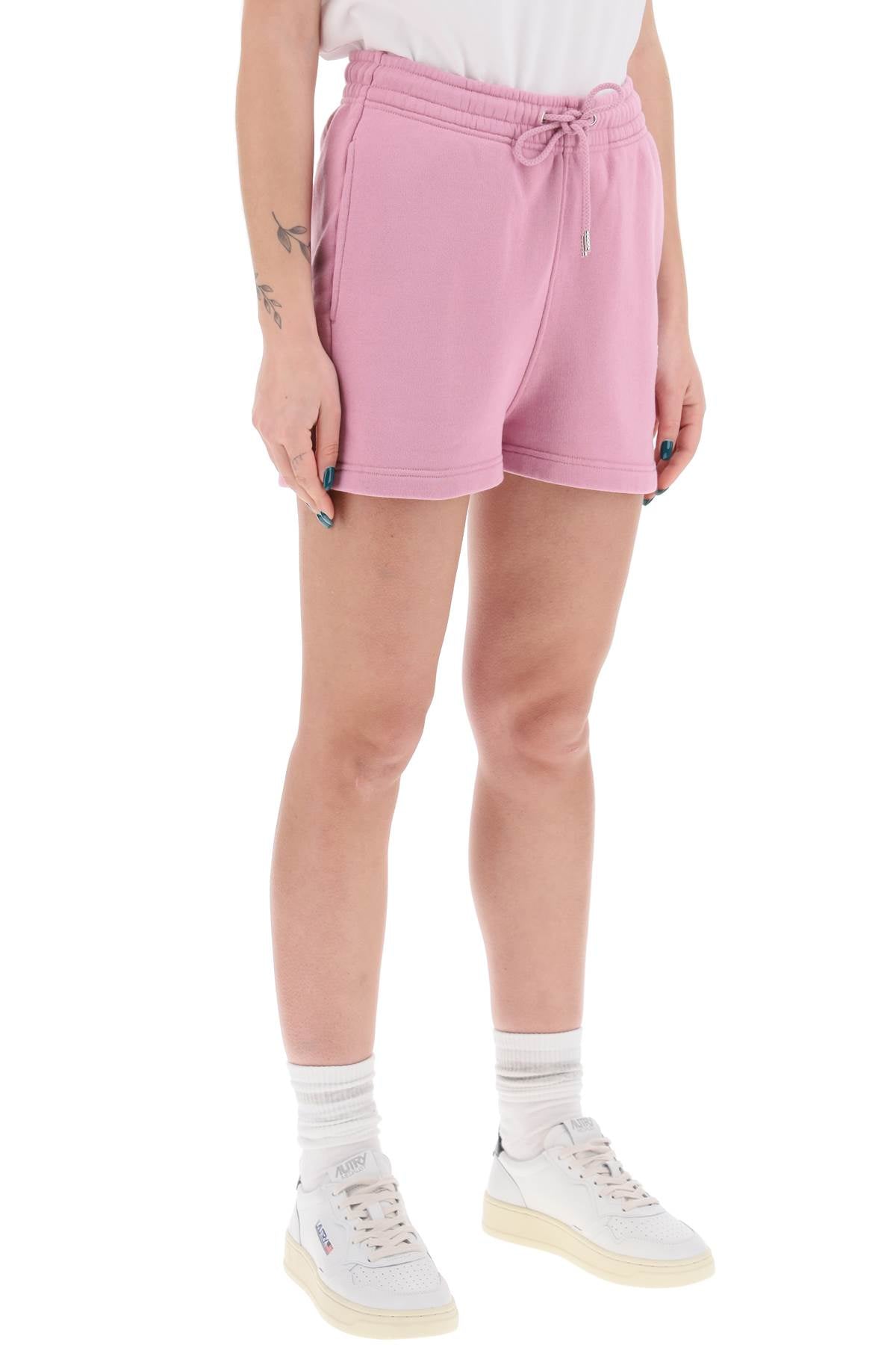 Maison Kitsune-Shorts Sportivi Con Patch Baby Fox-Donna