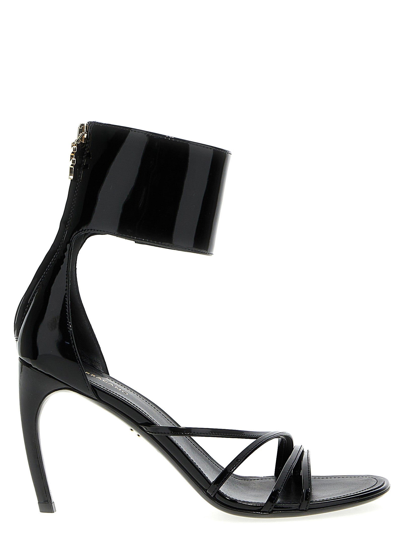 Ferragamo-Clethra Sandali Nero-Donna