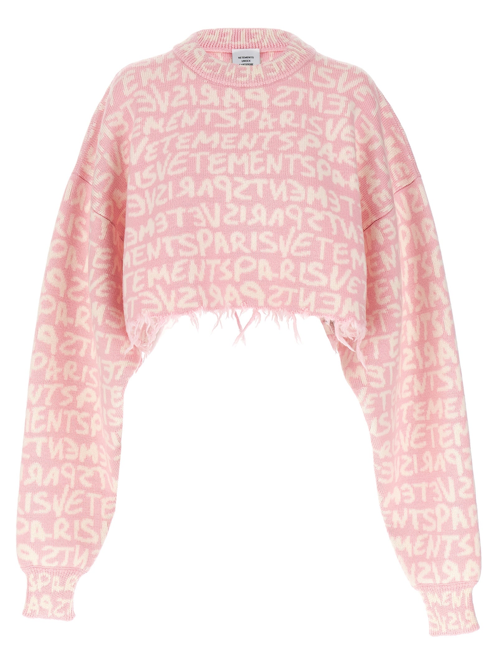 Vetements-Graffiti Monogram Maglioni Rosa-Donna