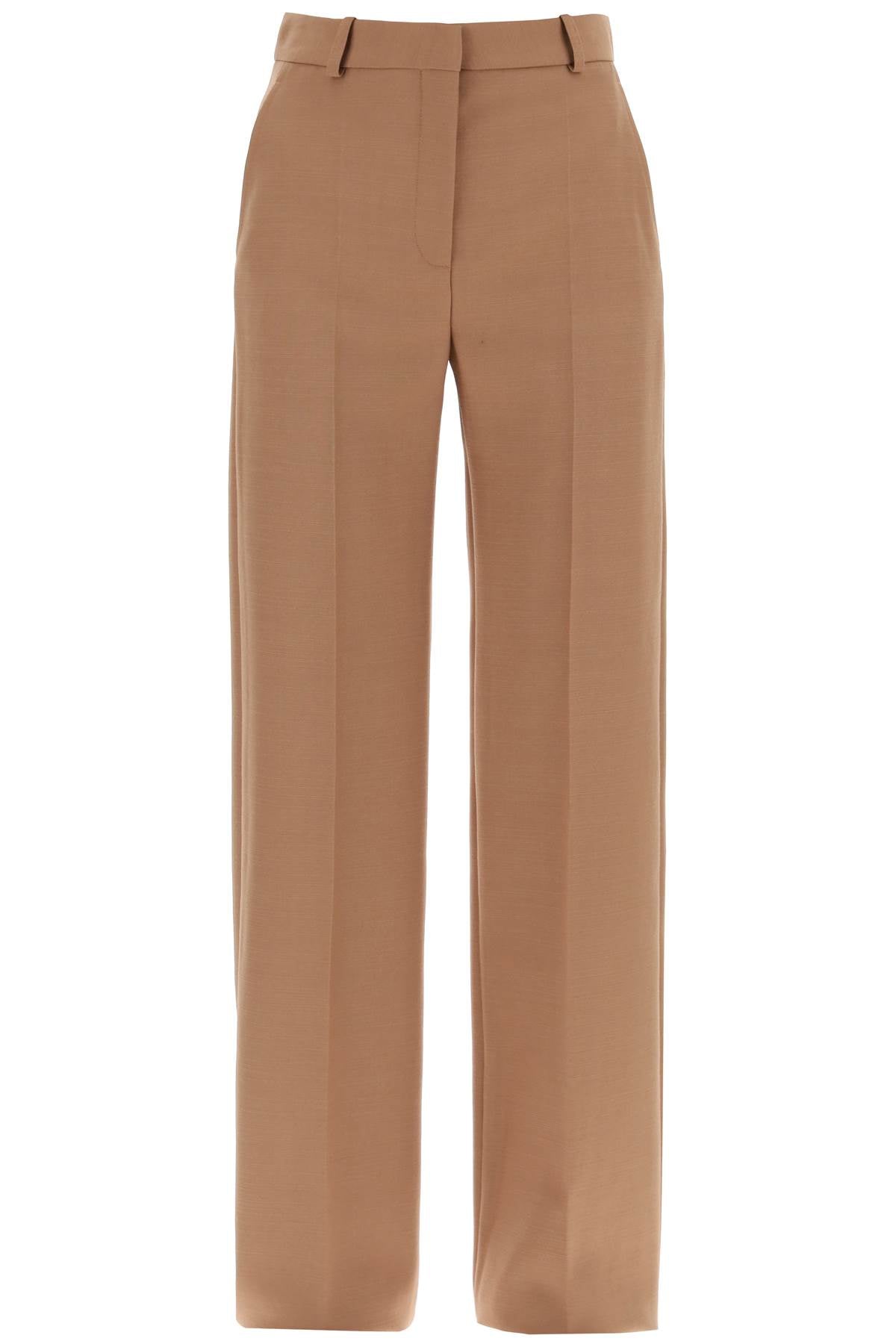 Stella Mc Cartney-Pantaloni Straight In Lana-Donna