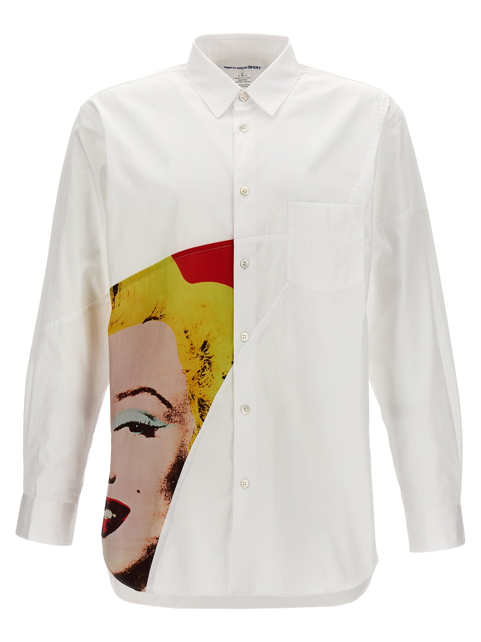 Comme Des GarçOns Shirt-Andy Warhol Camicie Bianco-Uomo