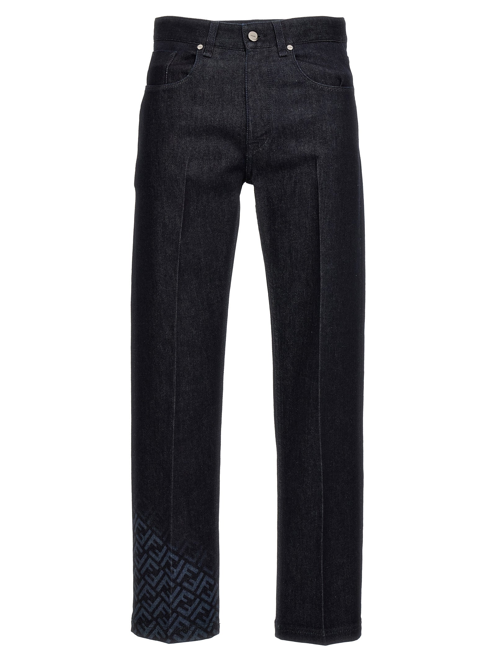 Fendi-Ff Jeans Blu-Uomo