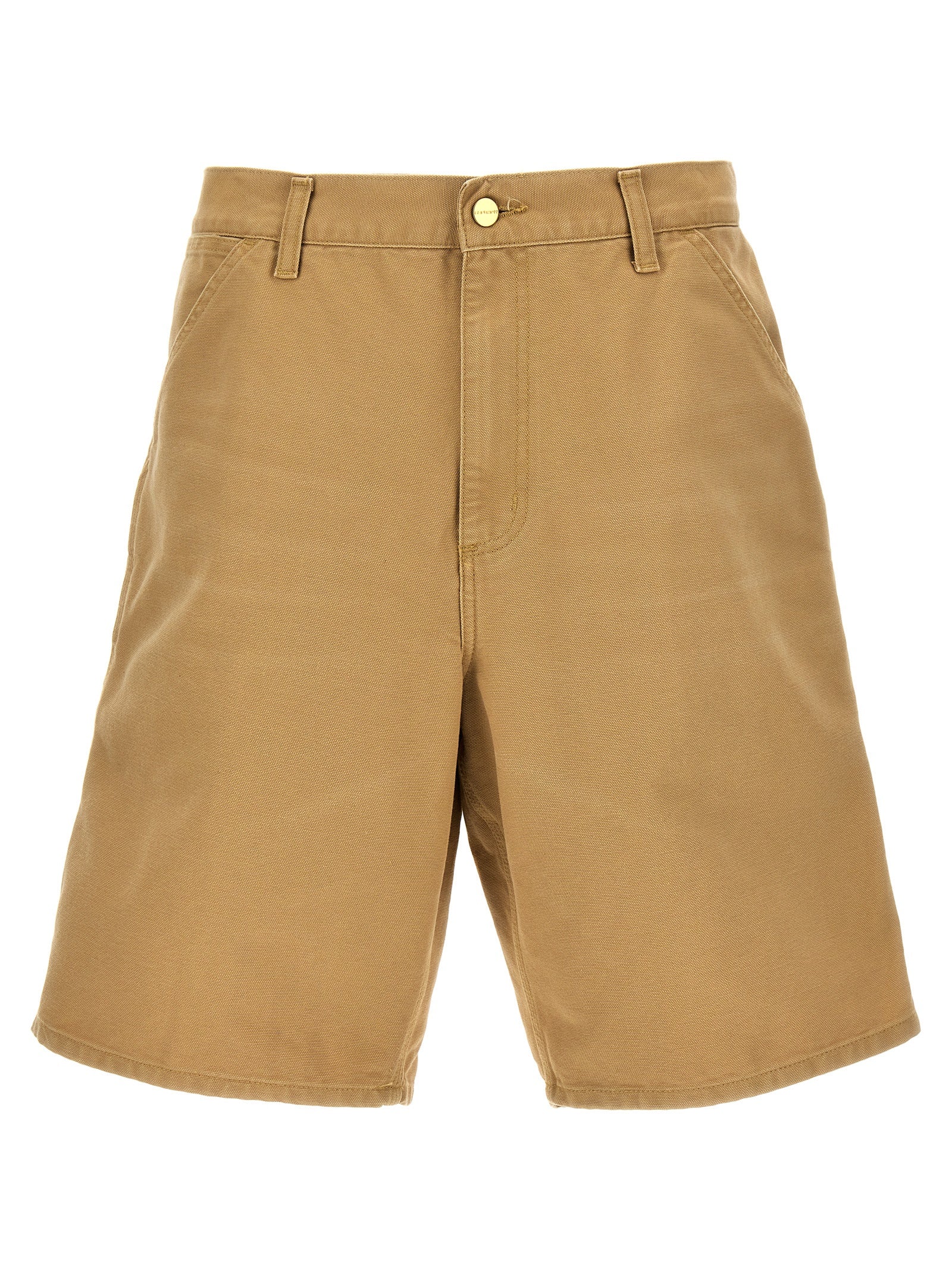 Carhartt Wip-Single Knee Bermuda, Short Beige-Uomo