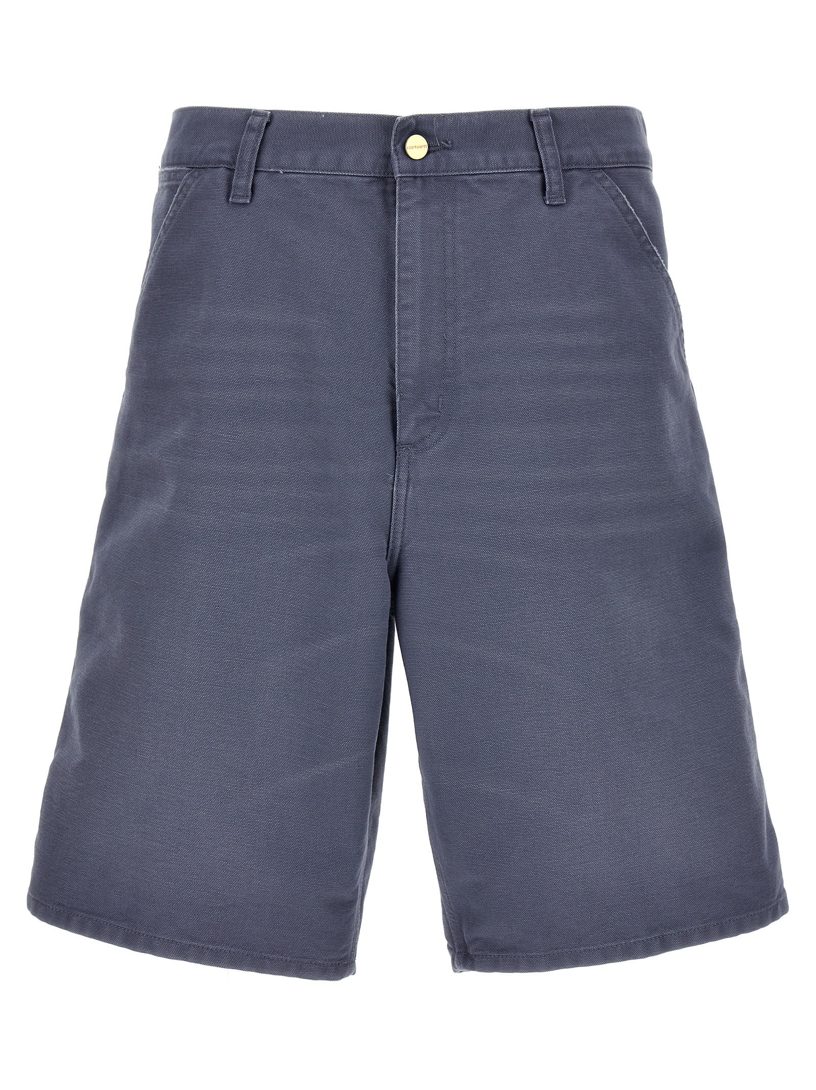 Carhartt Wip-Single Knee Bermuda, Short Celeste-Uomo