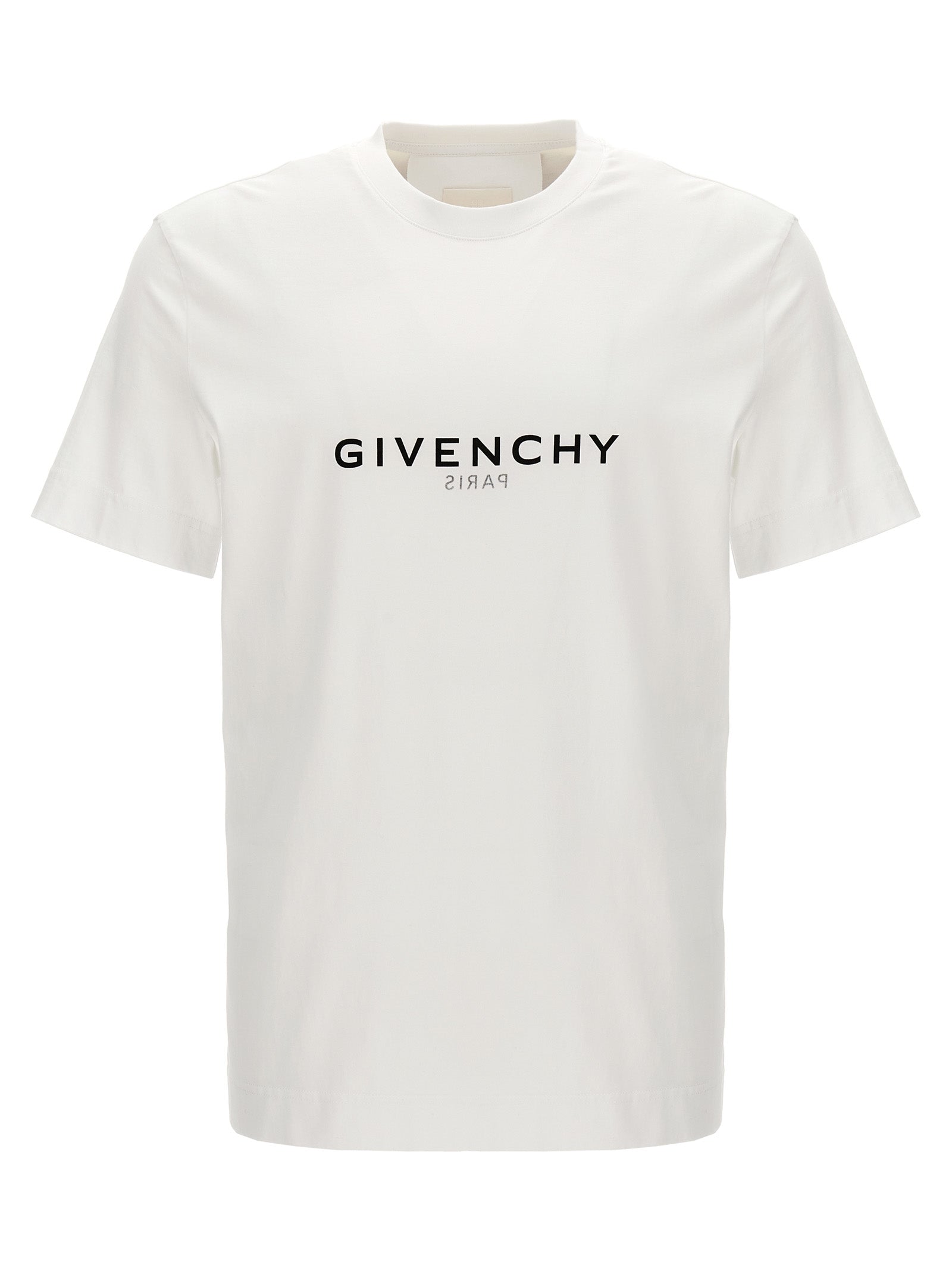 Givenchy-Logo T Shirt Bianco-Uomo