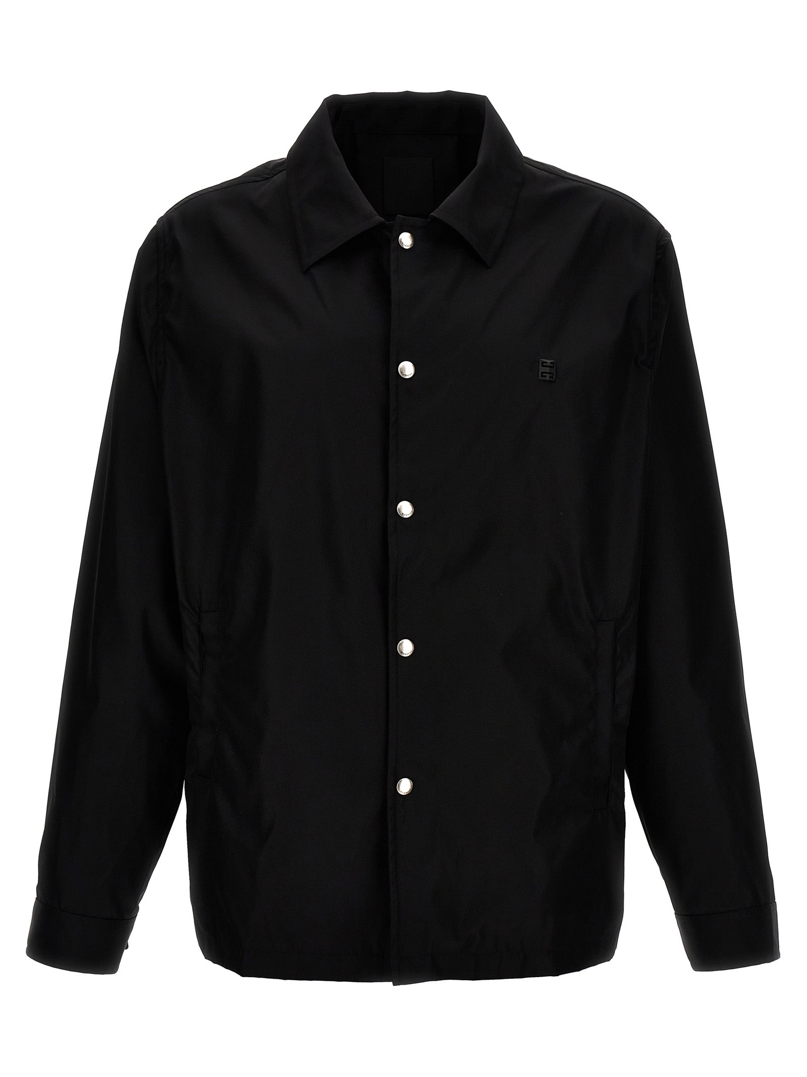 Givenchy-Tech Fabric Jacket Giacche Nero-Uomo