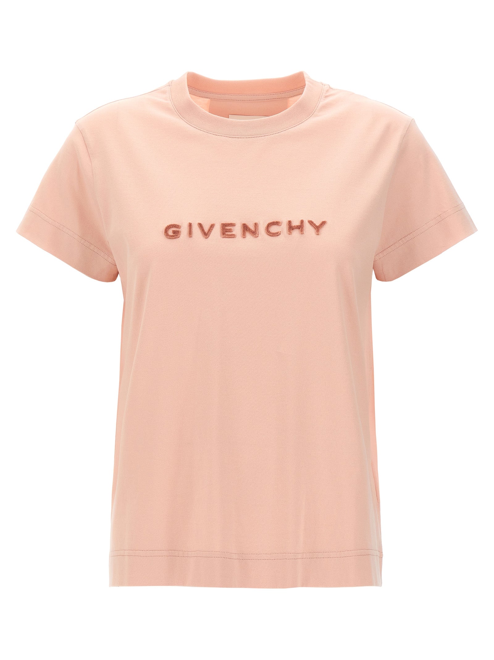 Givenchy-Logo T Shirt Rosa-Donna