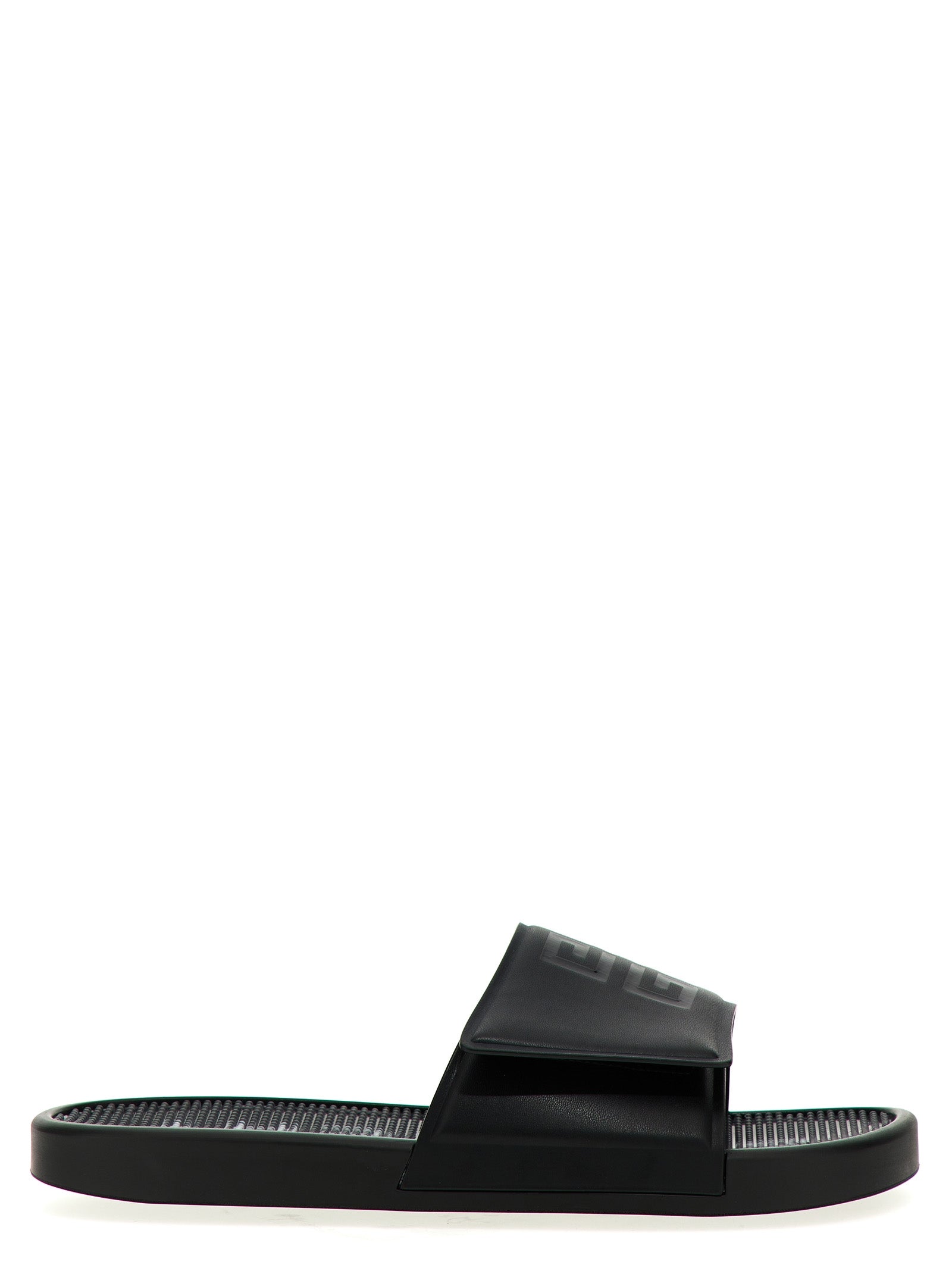 Givenchy-Slide Sandali Bianco/Nero-Uomo