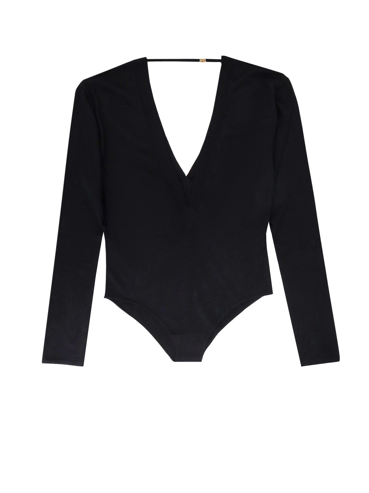 Saint Laurent-Body in lana, cashmere e seta-Donna