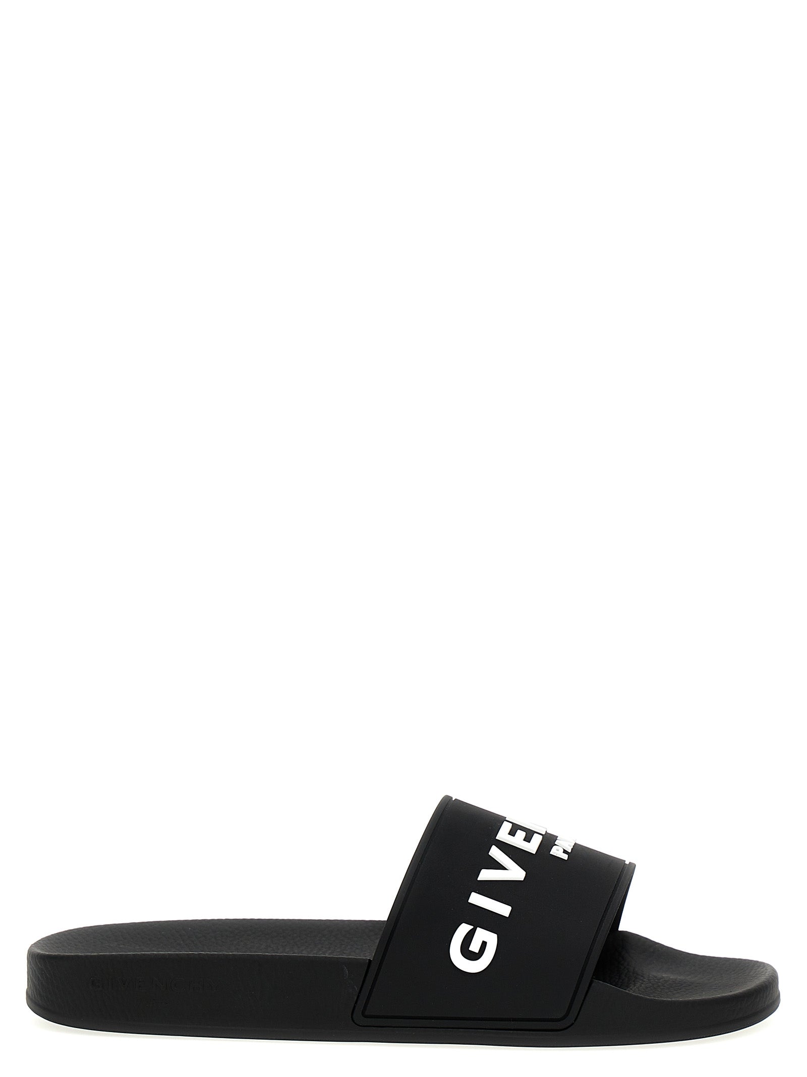 Givenchy-Givenchy Plage Capsule Slides Sandali Bianco/Nero-Uomo