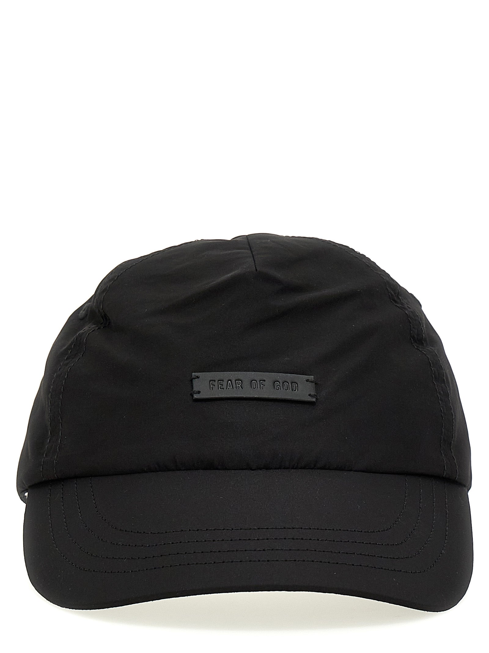 Fear Of God-Logo Patch Cap Cappelli Nero-Uomo