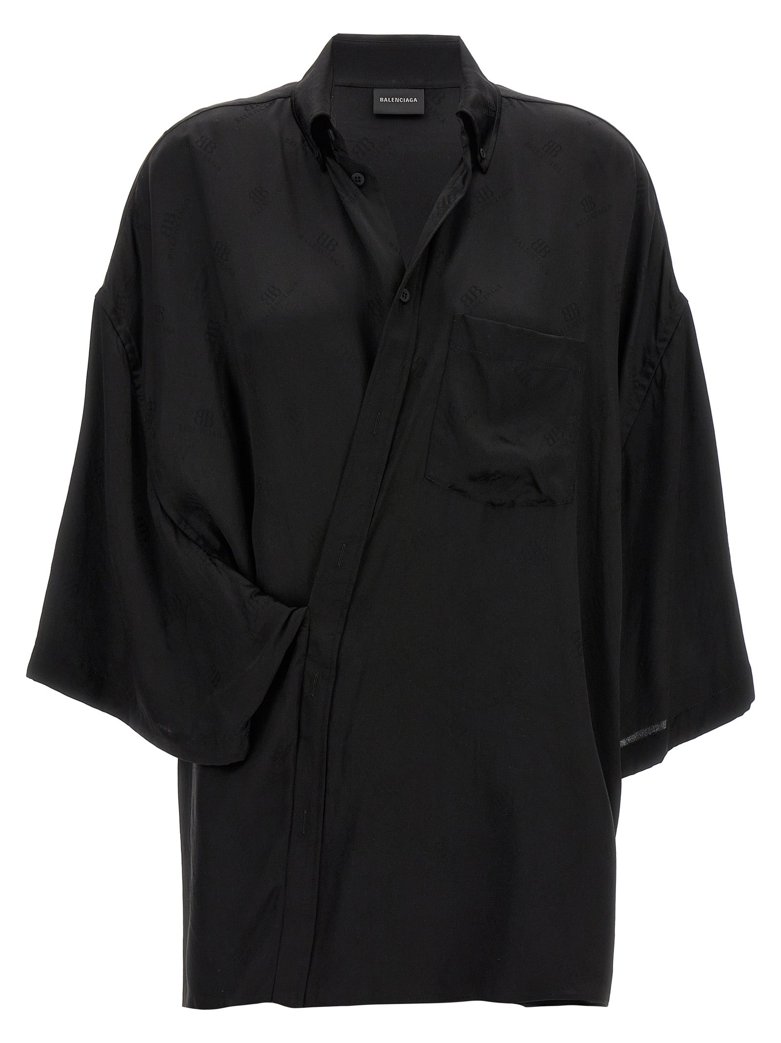 Balenciaga-Wrap Camicie Nero-Donna